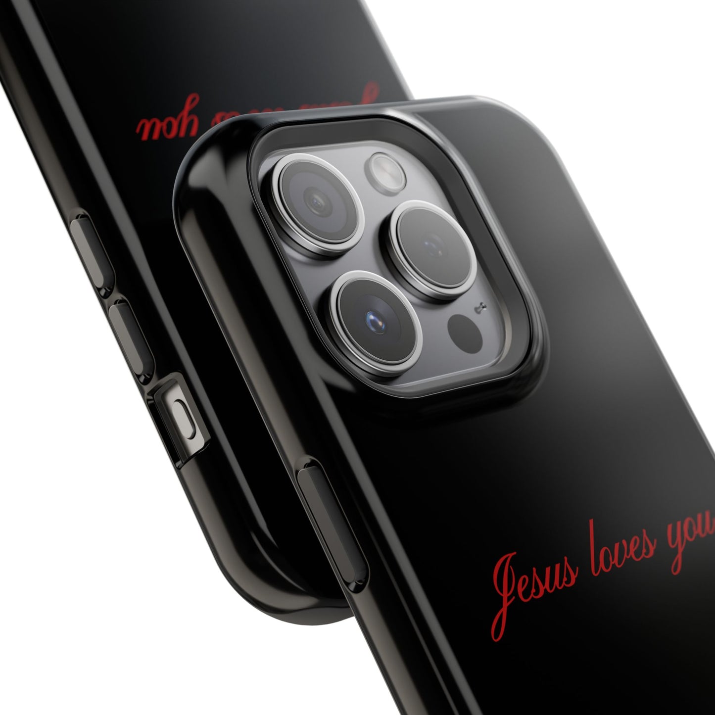 Jesus loves you Black MagSafe Phone Case