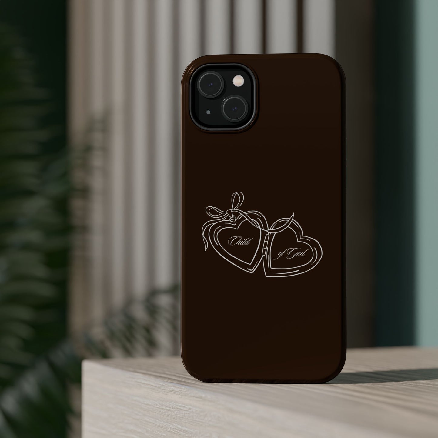 Child of God Locket Espresso Phone Case MagSafe