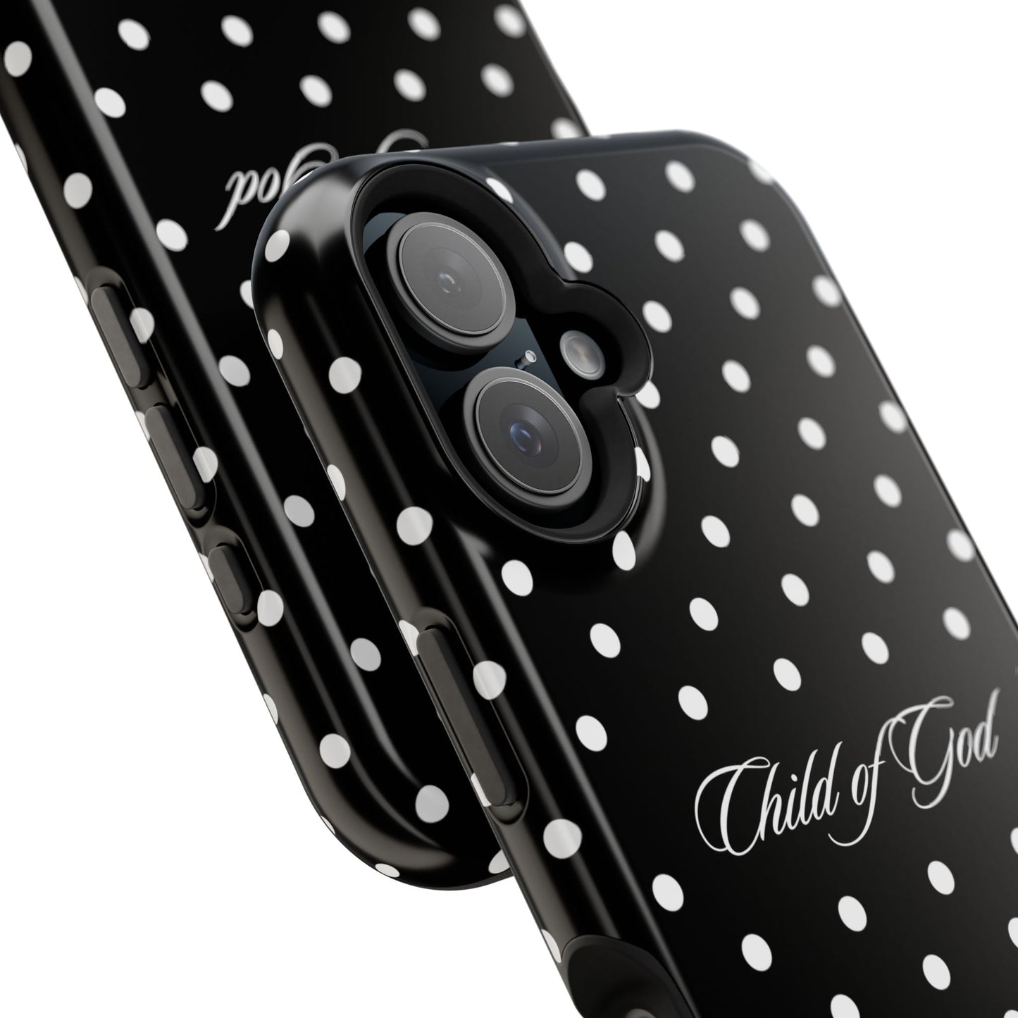 Child of God Black Polka Dot MagSafe Phone Case