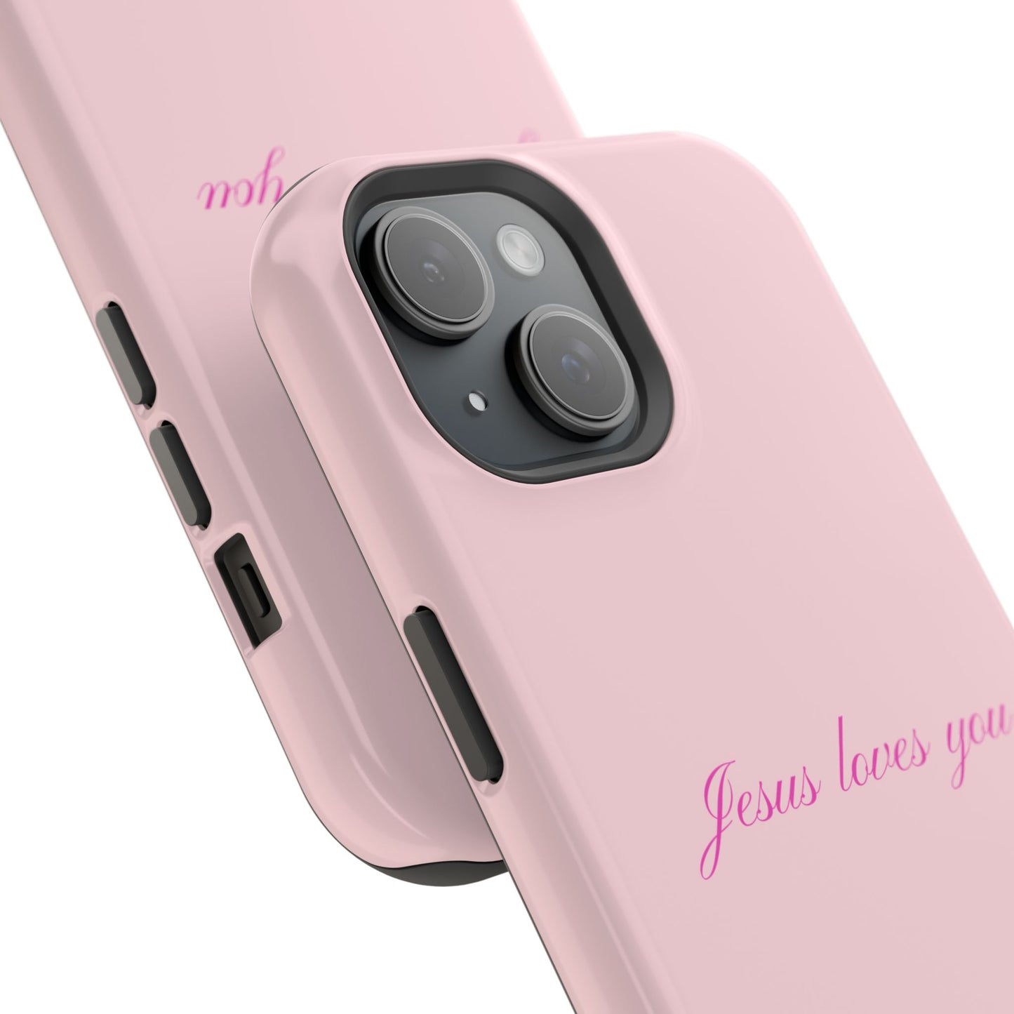 Jesus loves you Baby Pink Phone Case MagSafe
