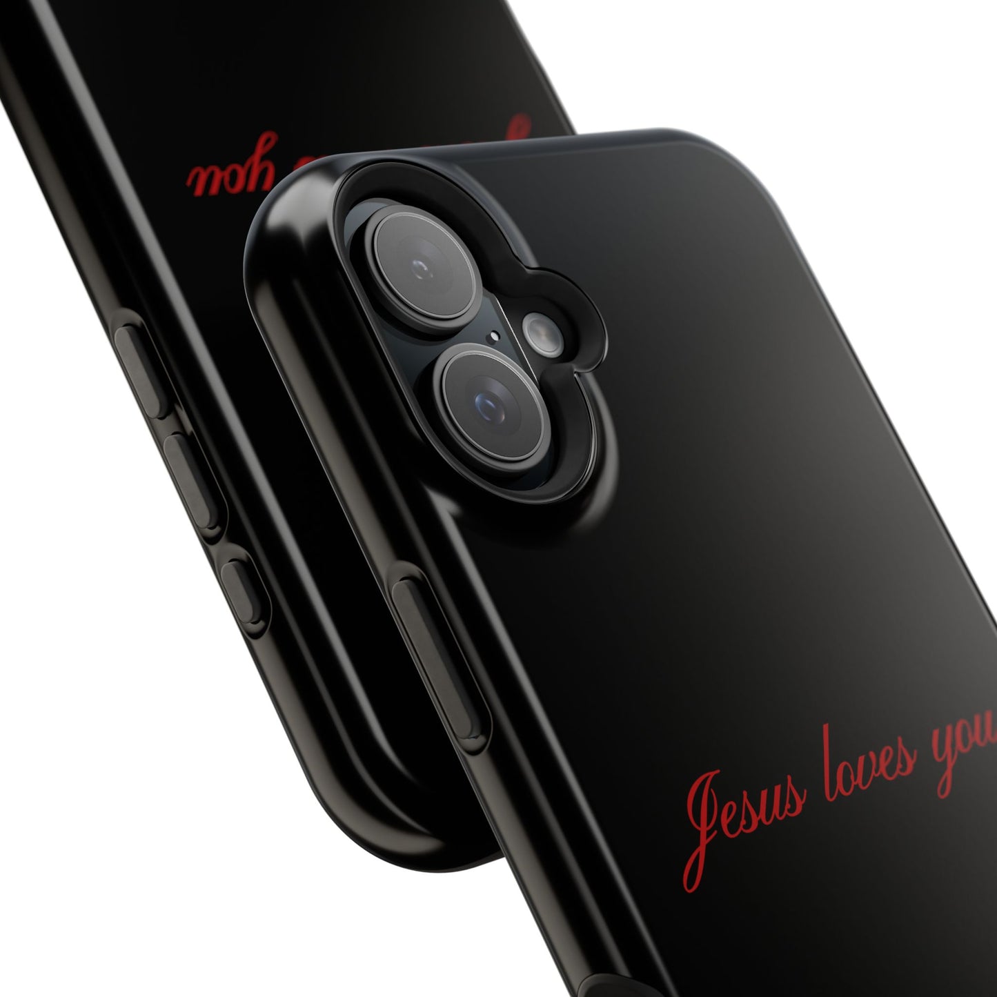 Jesus loves you Black MagSafe Phone Case