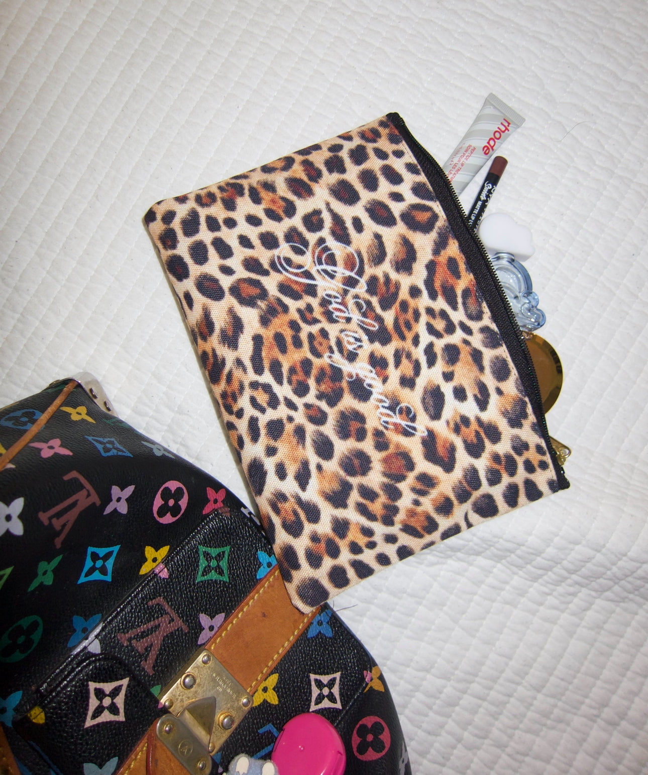 God is Good Leopard Accessory Pouch
