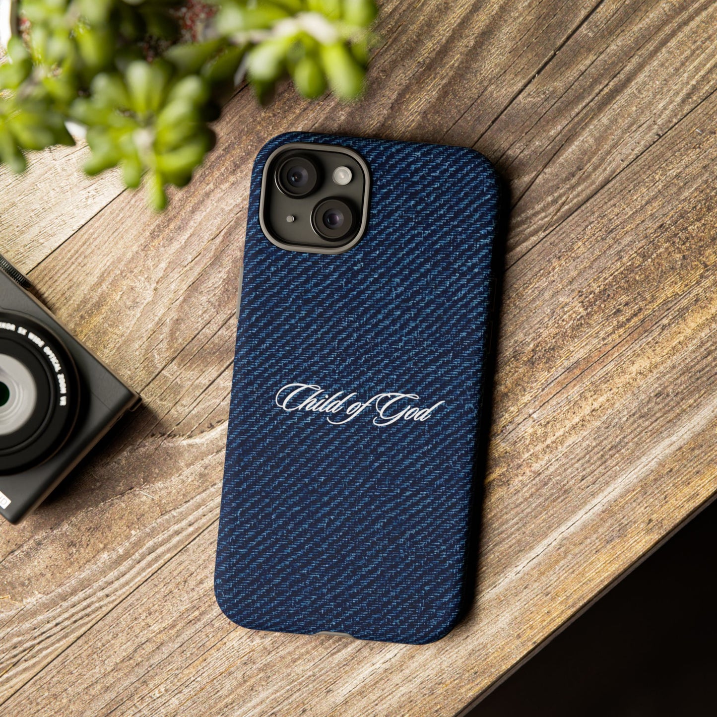 Child of God Denim Phone Case