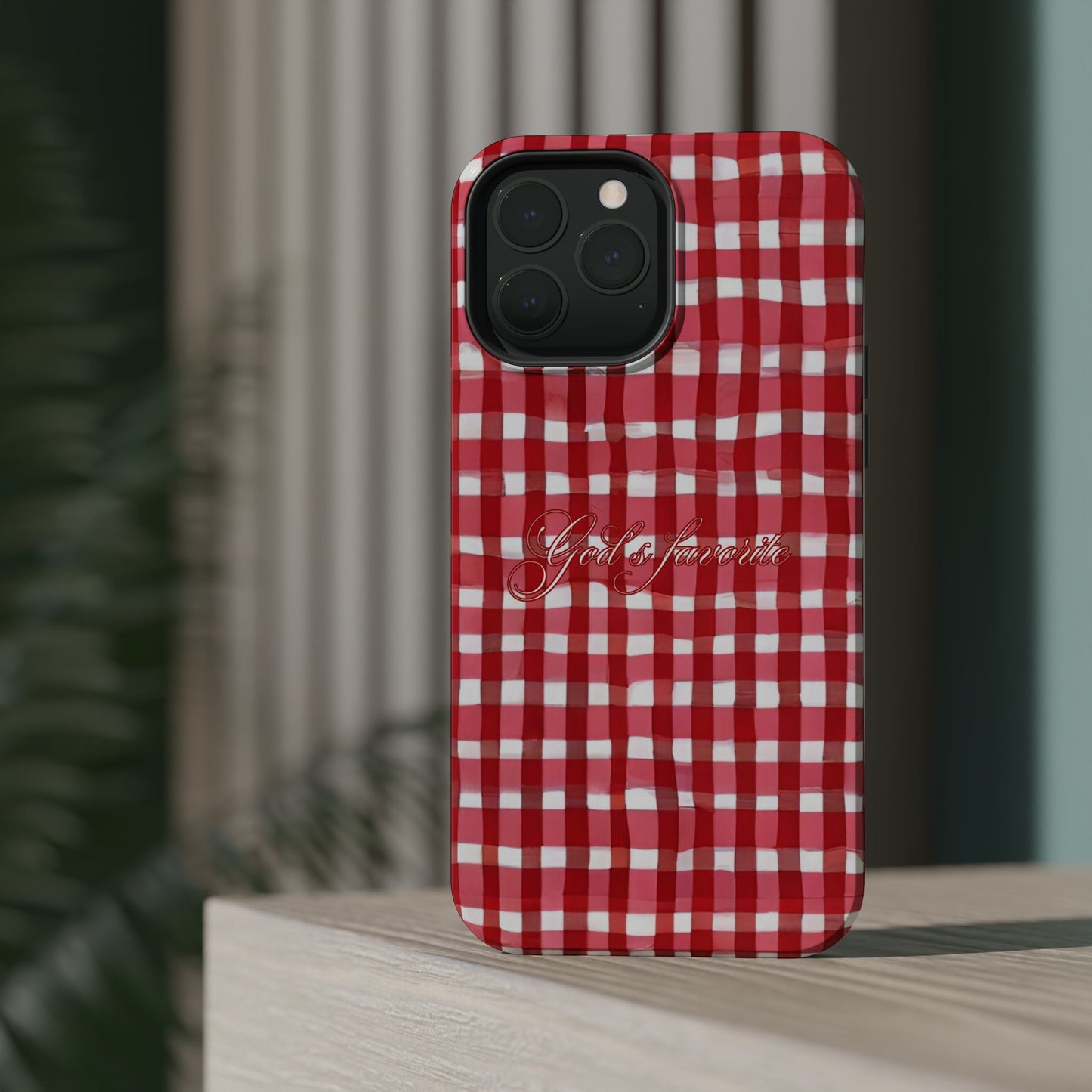 God’s favorite Gingham MagSafe Phone Case