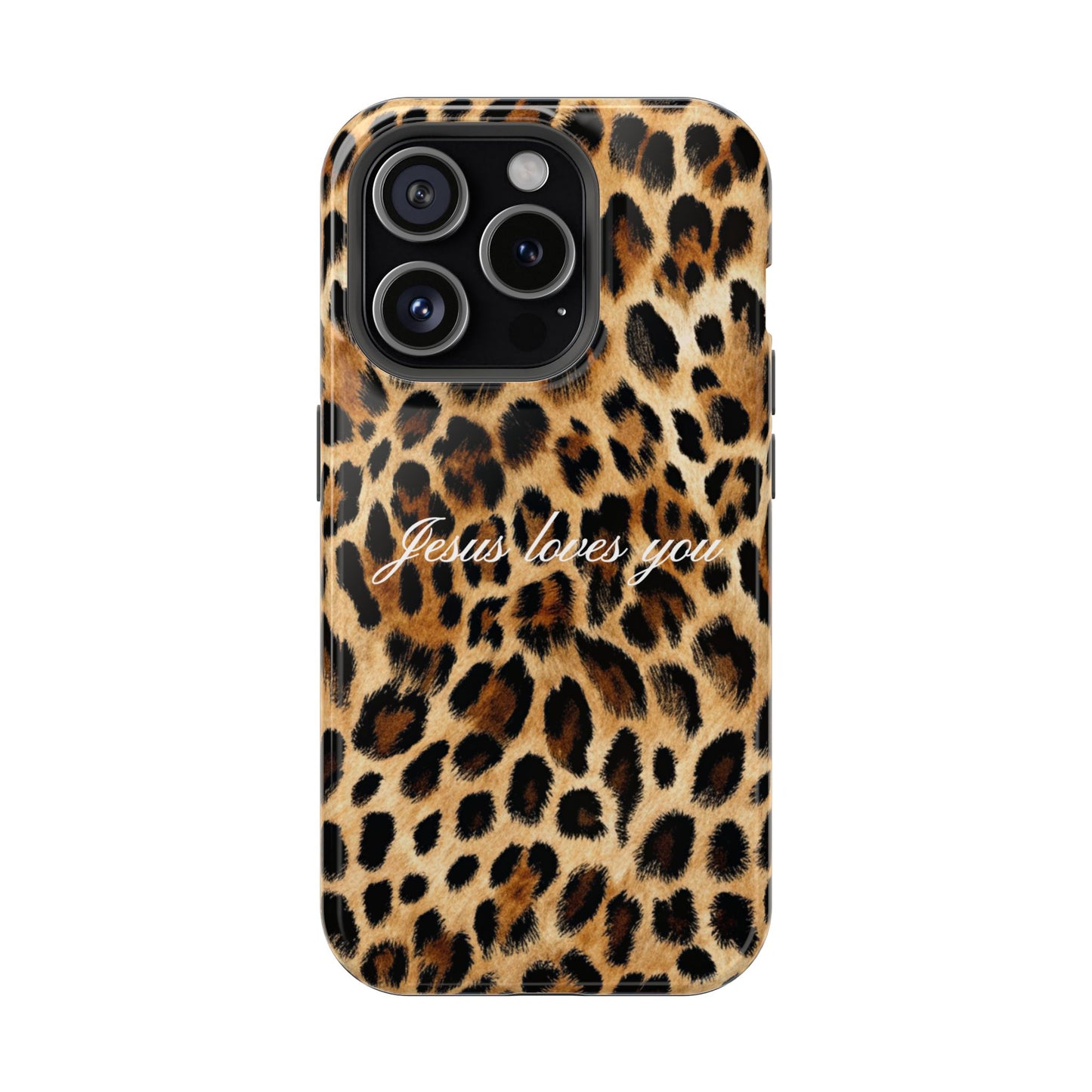 Jesus loves you Leopard Phone Case MagSafe