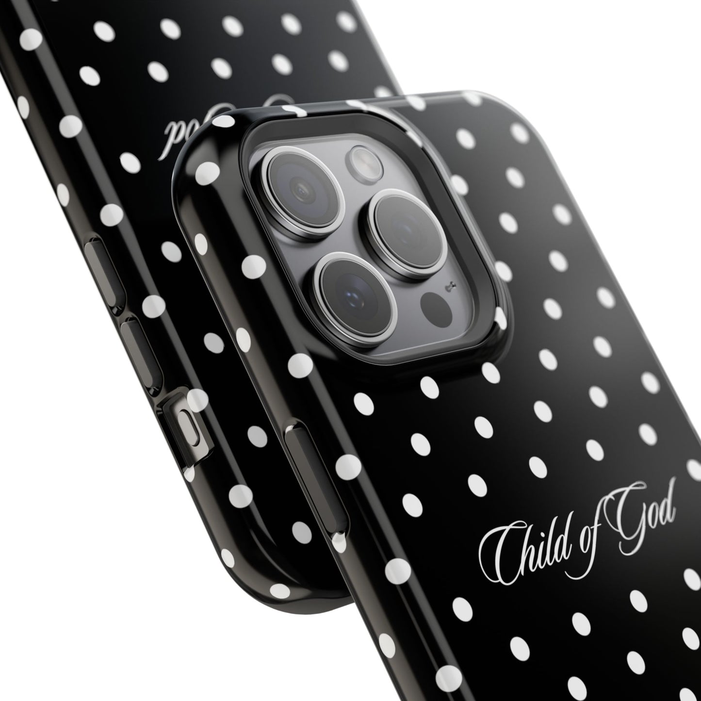 Child of God Black Polka Dot MagSafe Phone Case