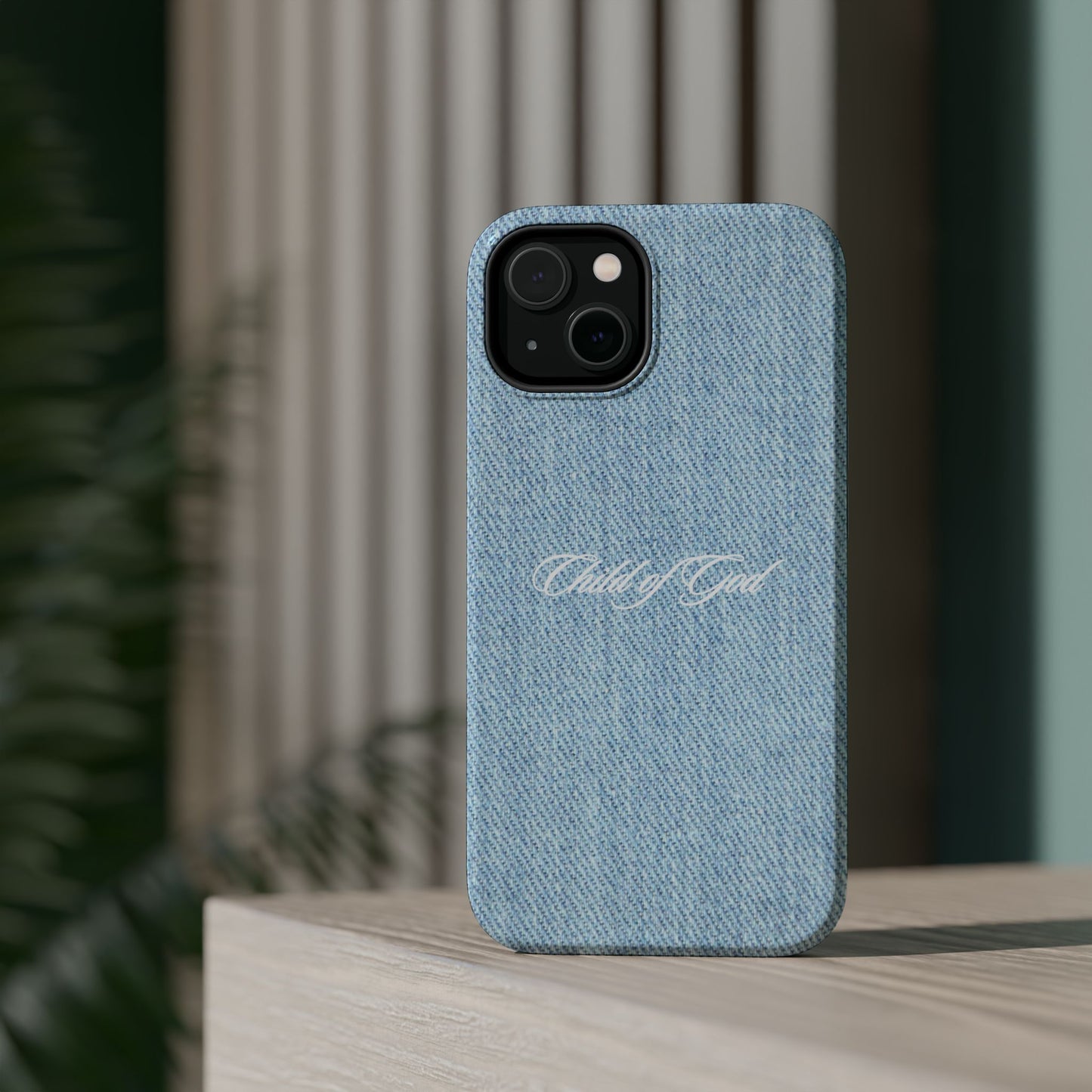 Child of God Denim Phone Case MagSafe