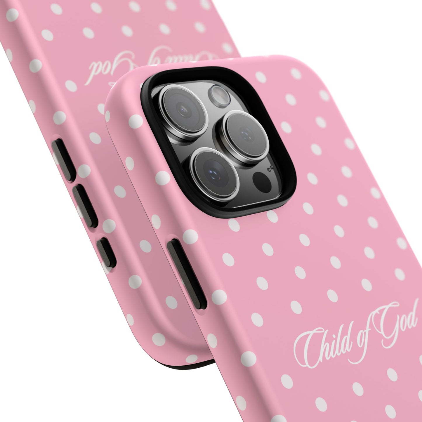 Child of God Pink Polka Dot Phone Case