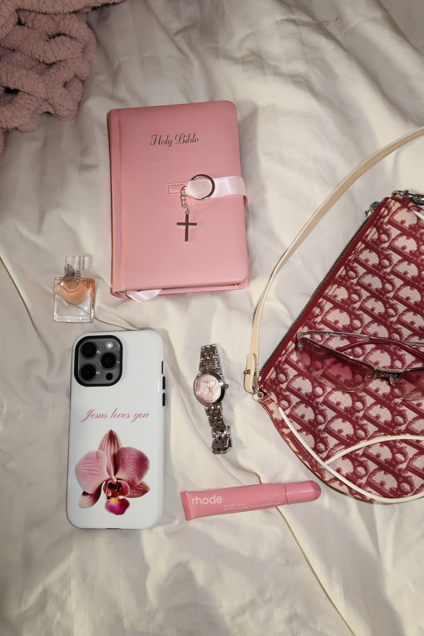 Jesus loves you Orchid Phone Case