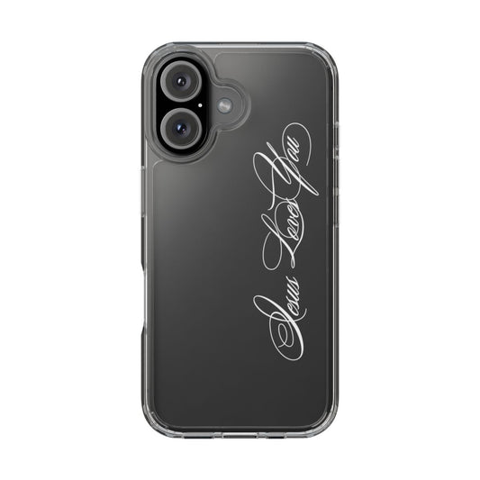 Jesus loves you Clear Phone Case