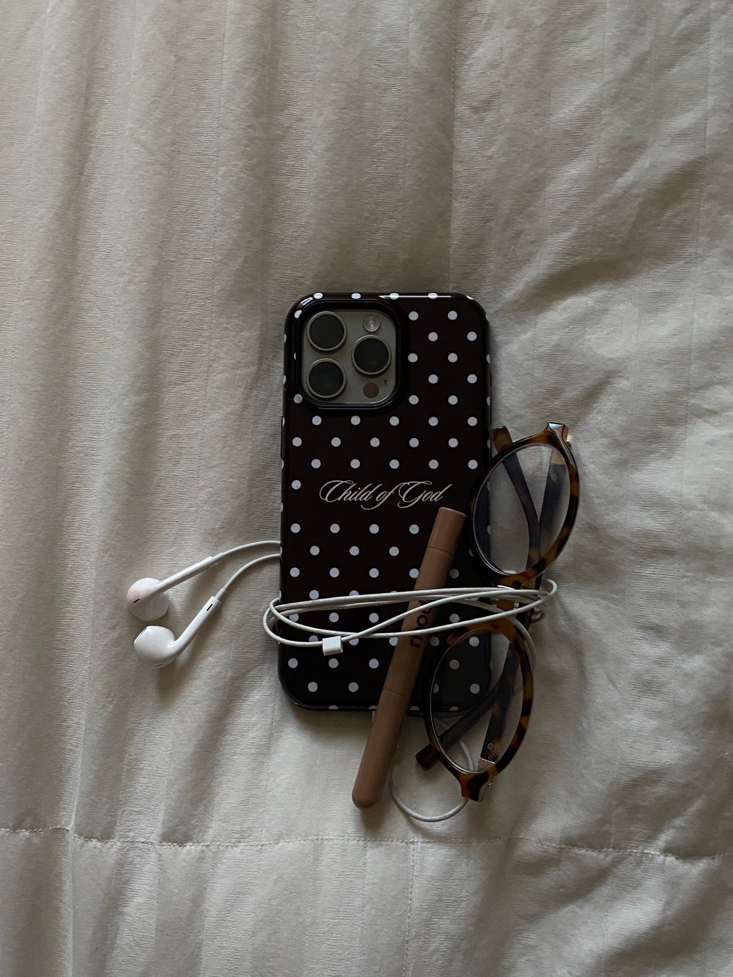 Child of God Espresso Polka Dot Phone Case MagSafe