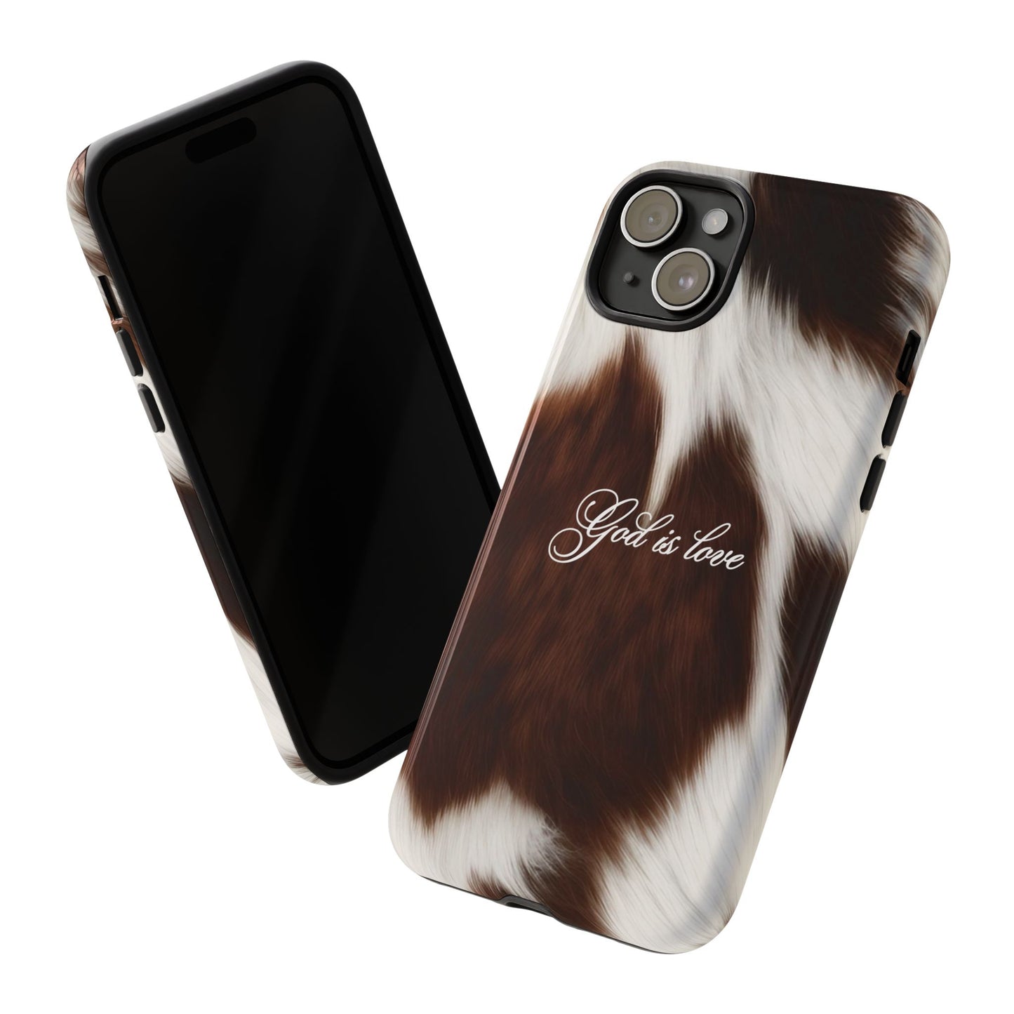 God is love Cow phone case