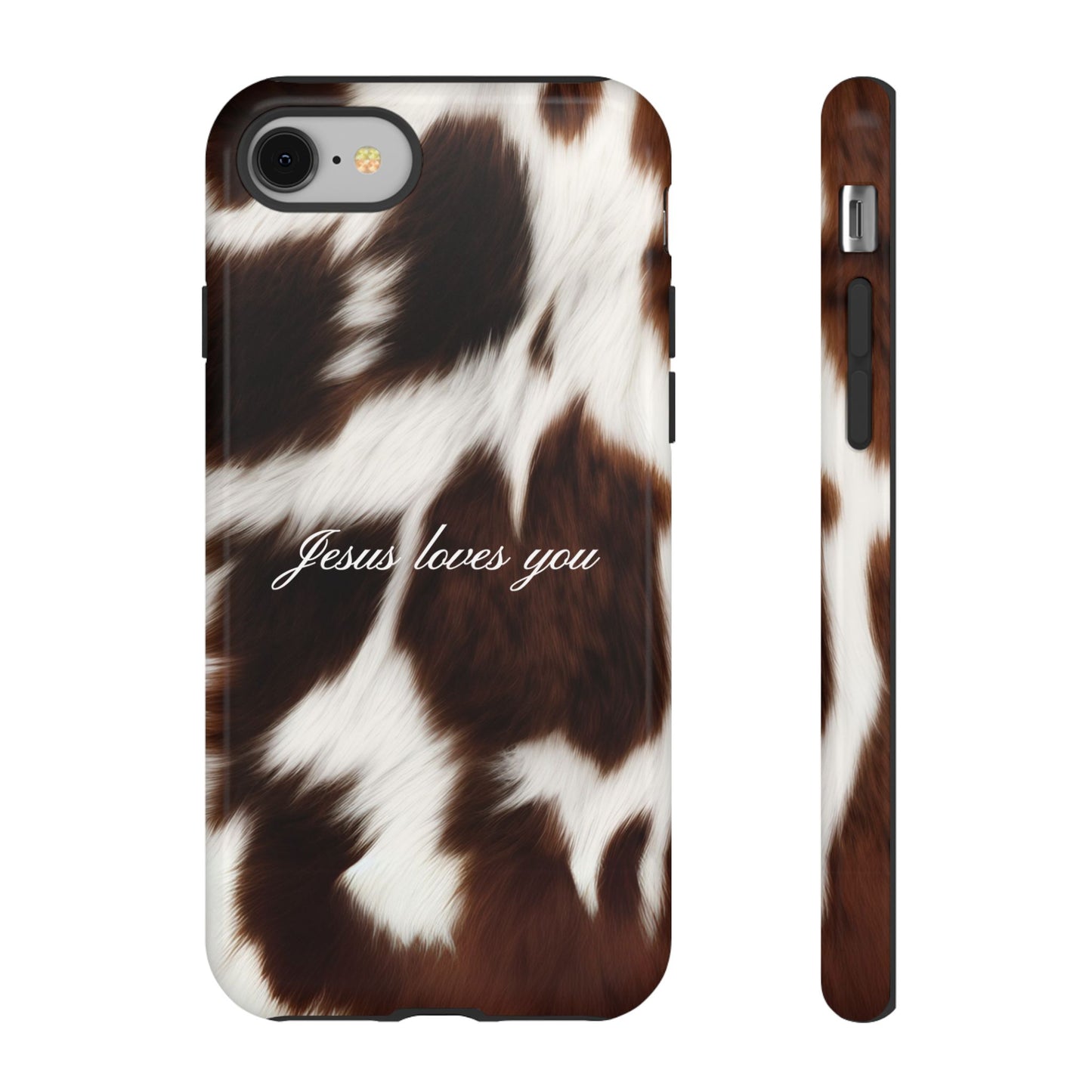 Jesus loves you Cow Phone Case
