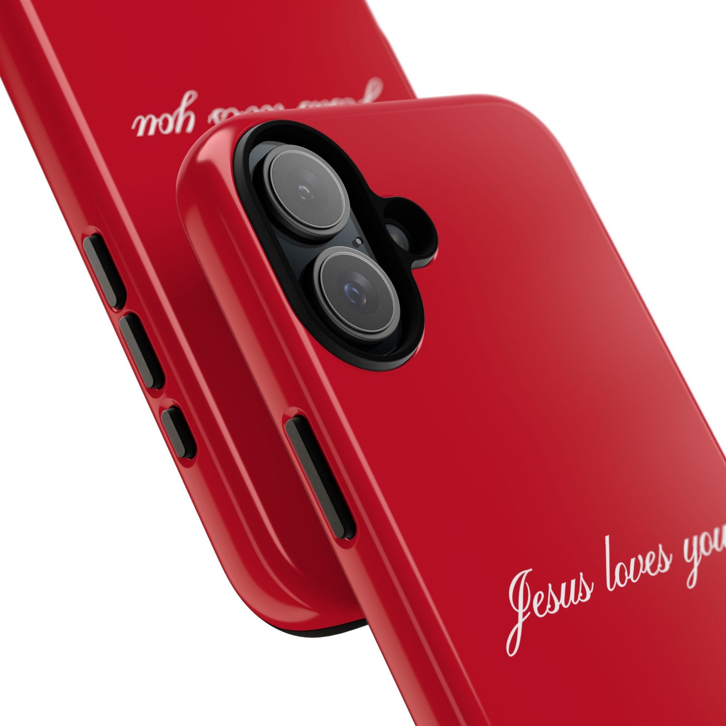 Jesus loves you Red Phone Case