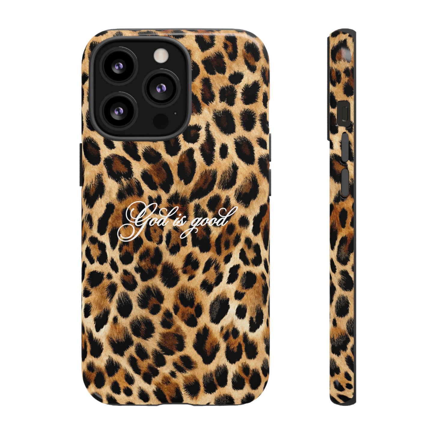 God is good Leopard Phone Case