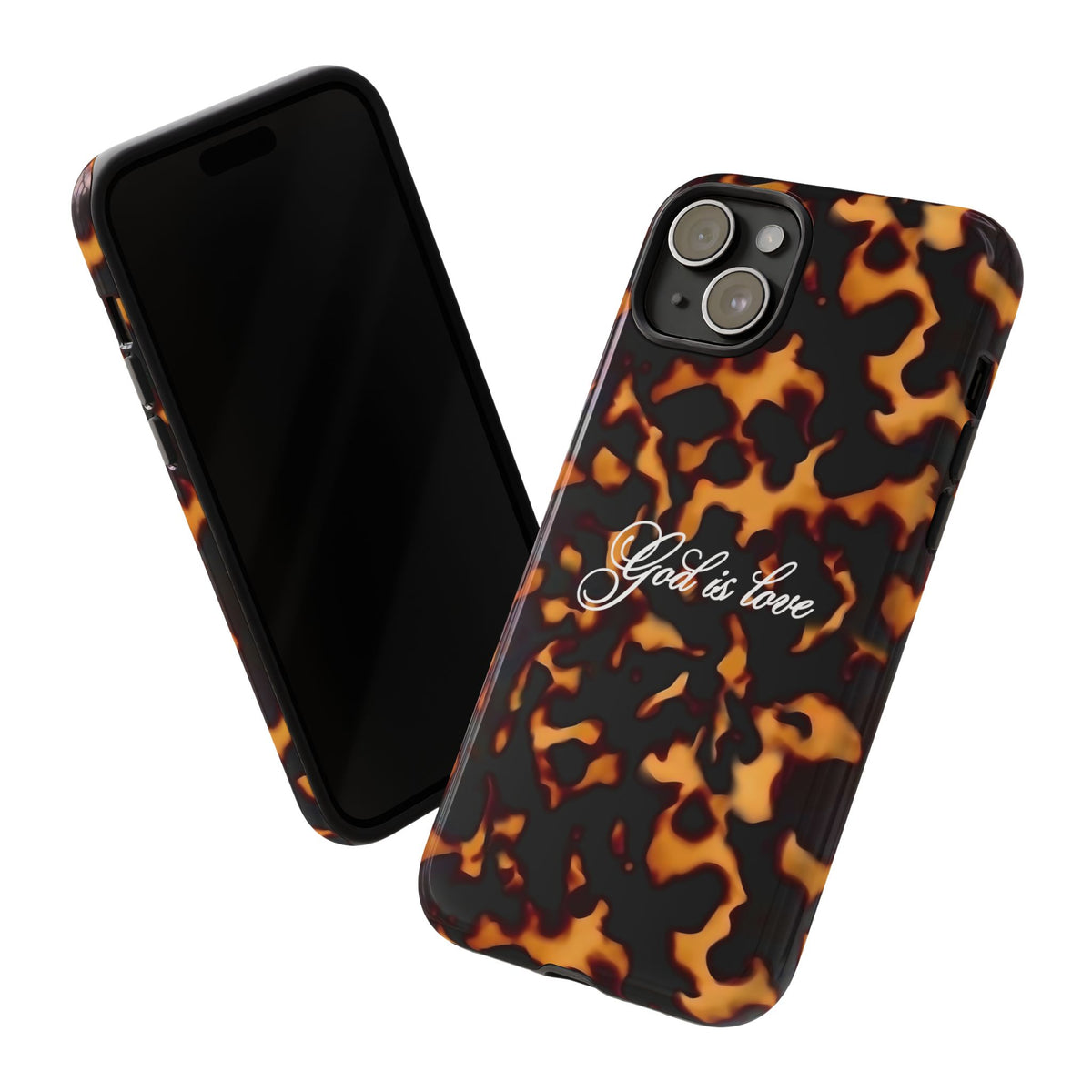 God is love Tortoise shell phone case