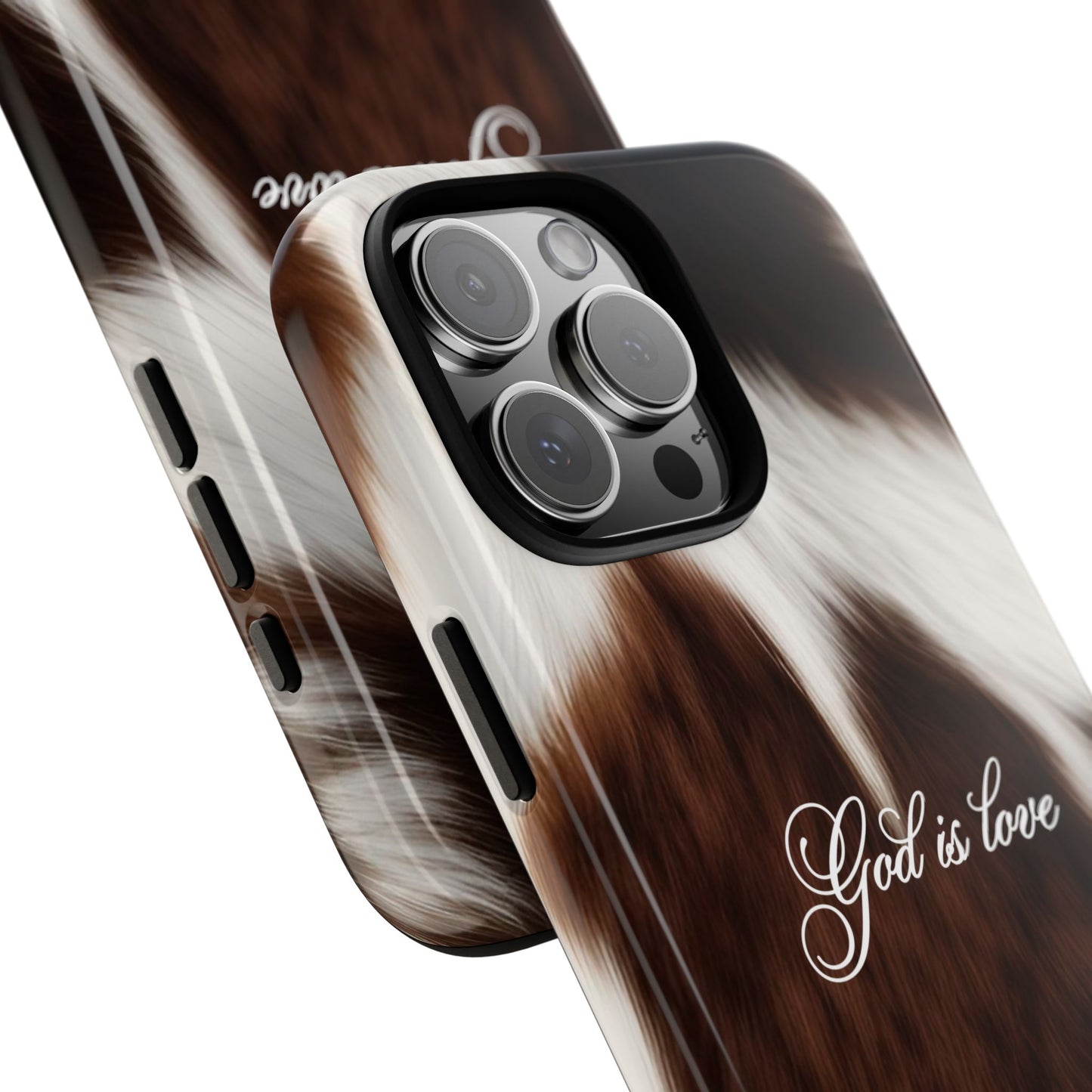 God is love Cow phone case