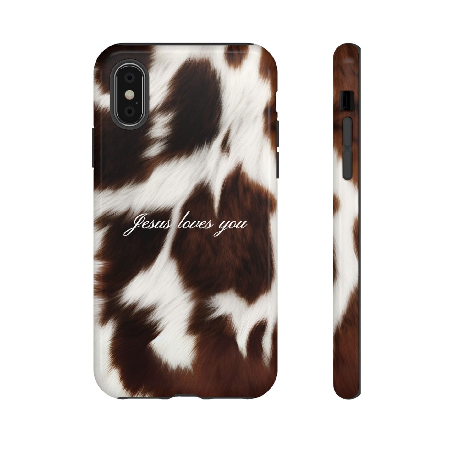 Jesus loves you Cow Phone Case