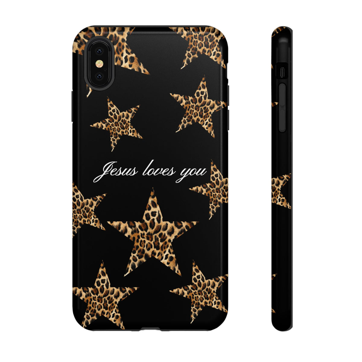 Jesus loves you Leopard Star phone case