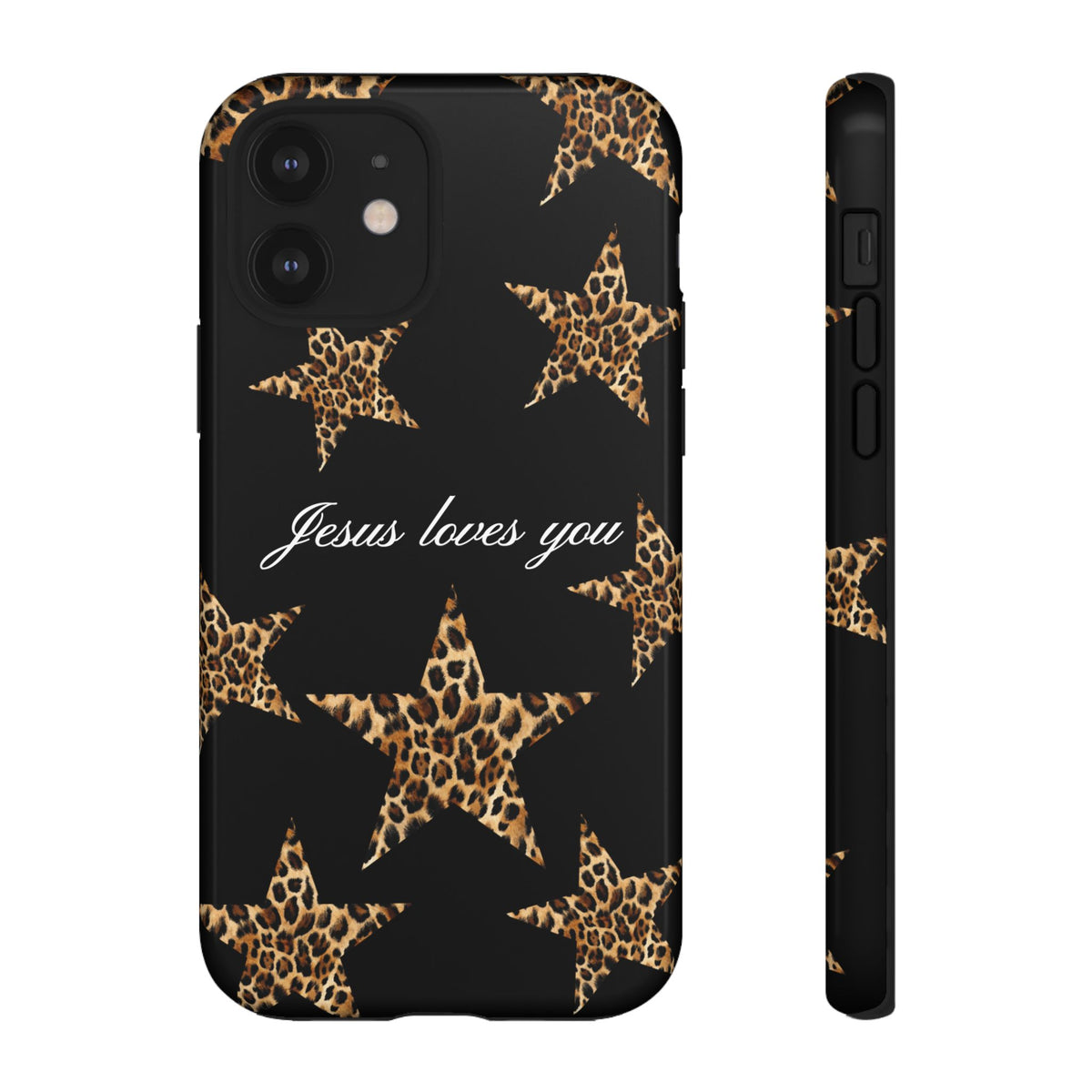 Jesus loves you Leopard Star phone case