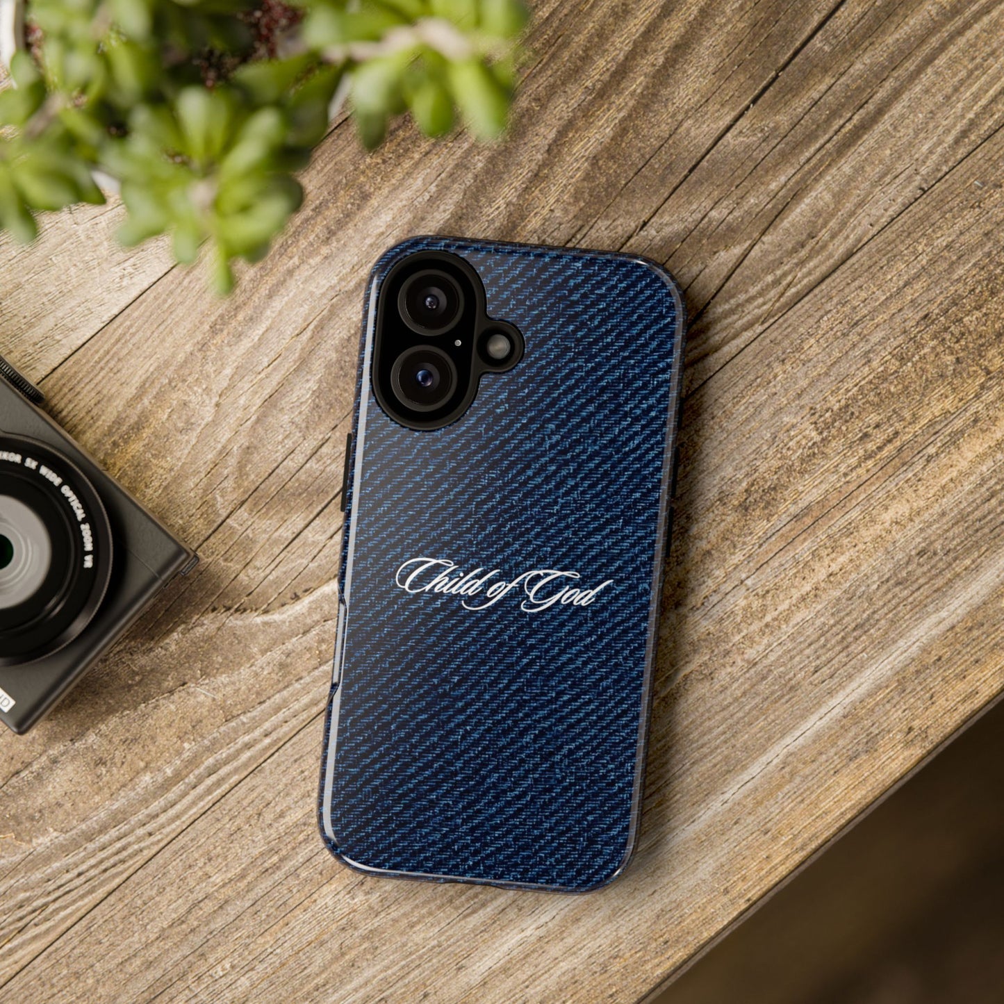Child of God Denim Phone Case