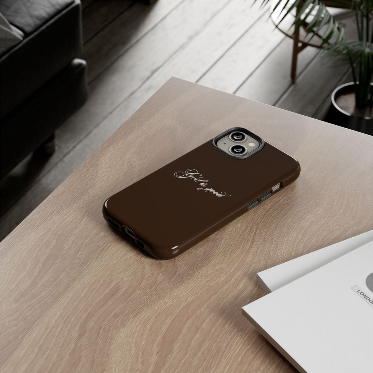 God is Good Espresso Phone Case