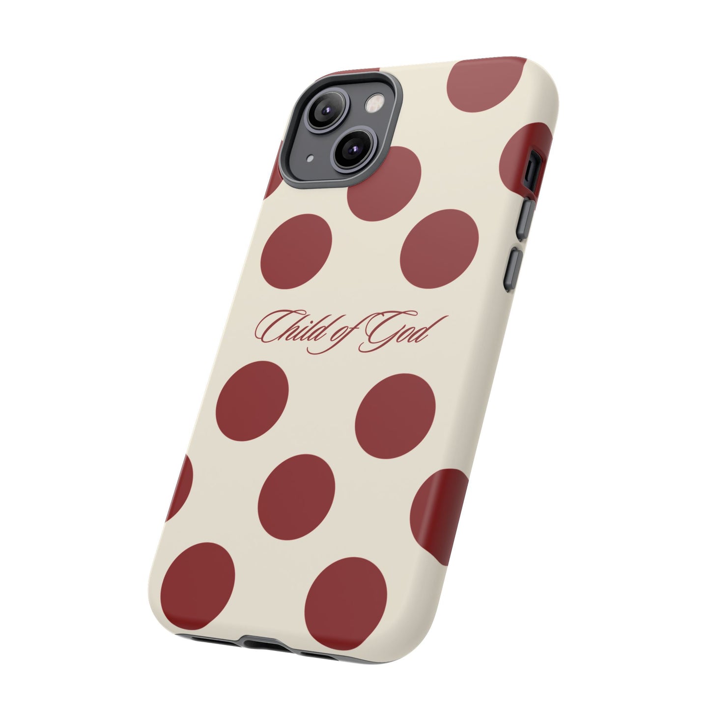 Child of God Red and Créame Phone Case