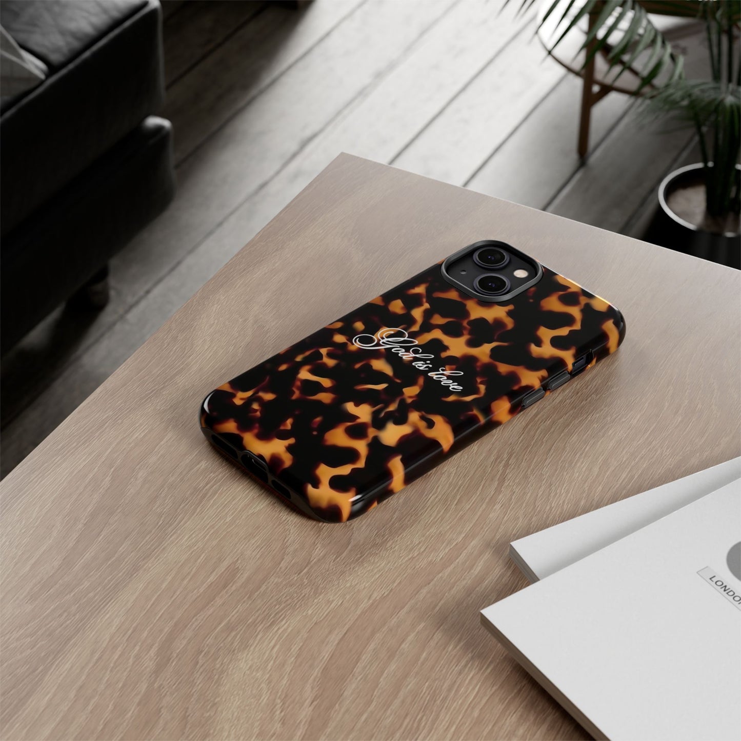 God is love Tortoise shell phone case
