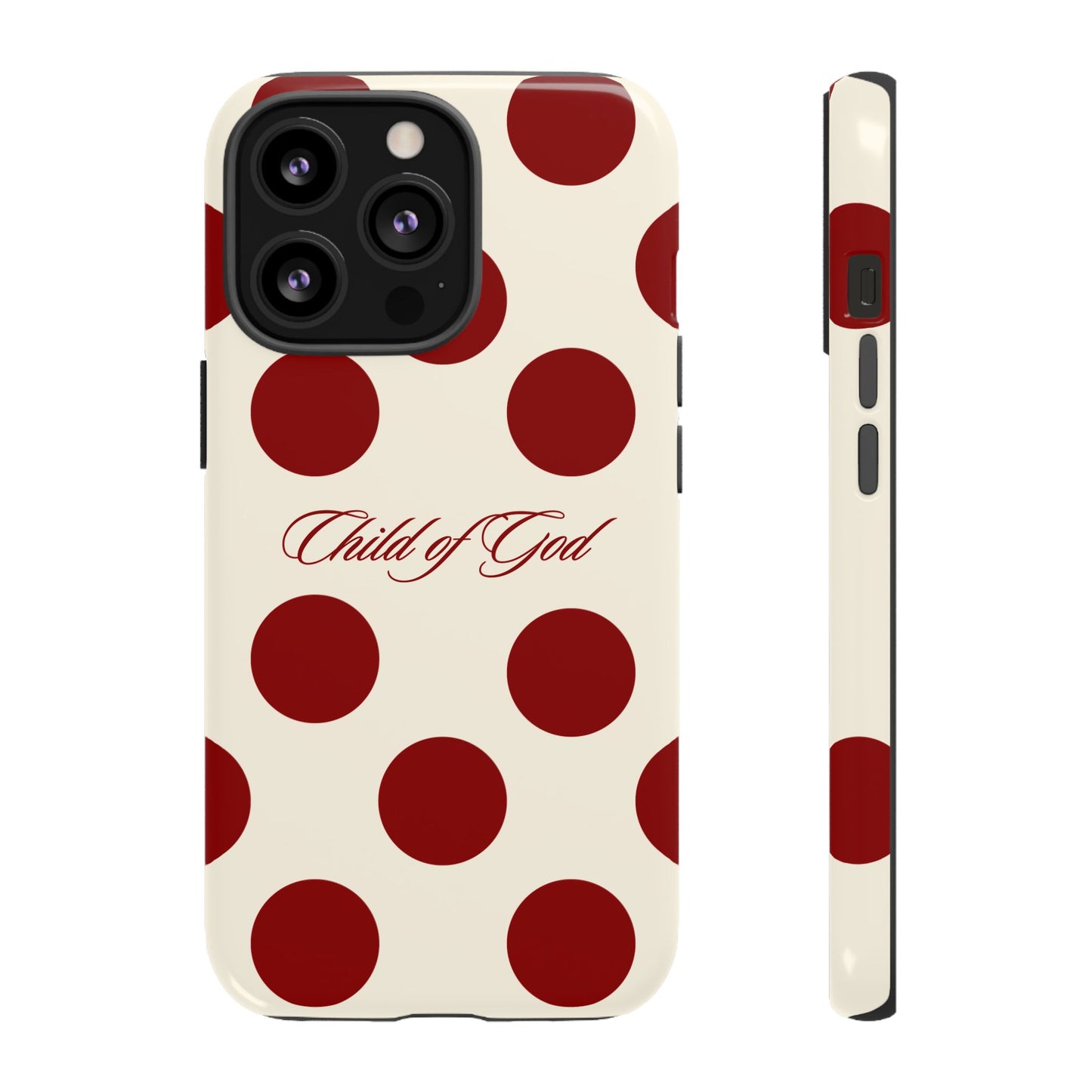 Child of God Red and Créame Phone Case