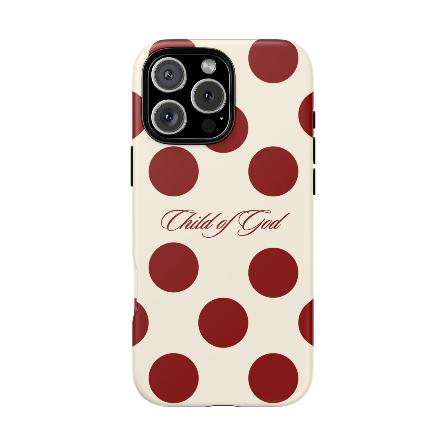 Child of God Red and Créame Phone Case
