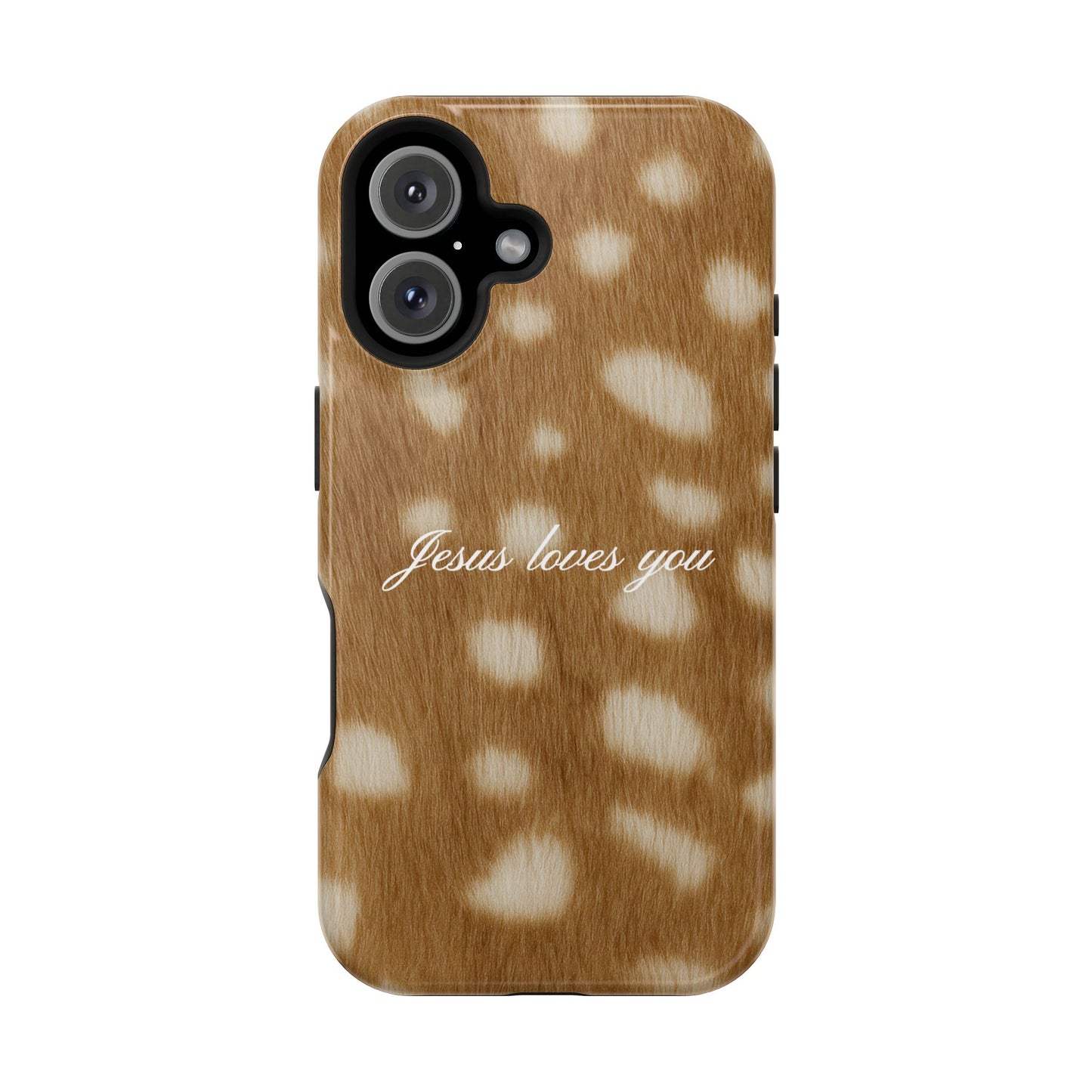 Jesus loves you Fawn MagSafe Phone Case