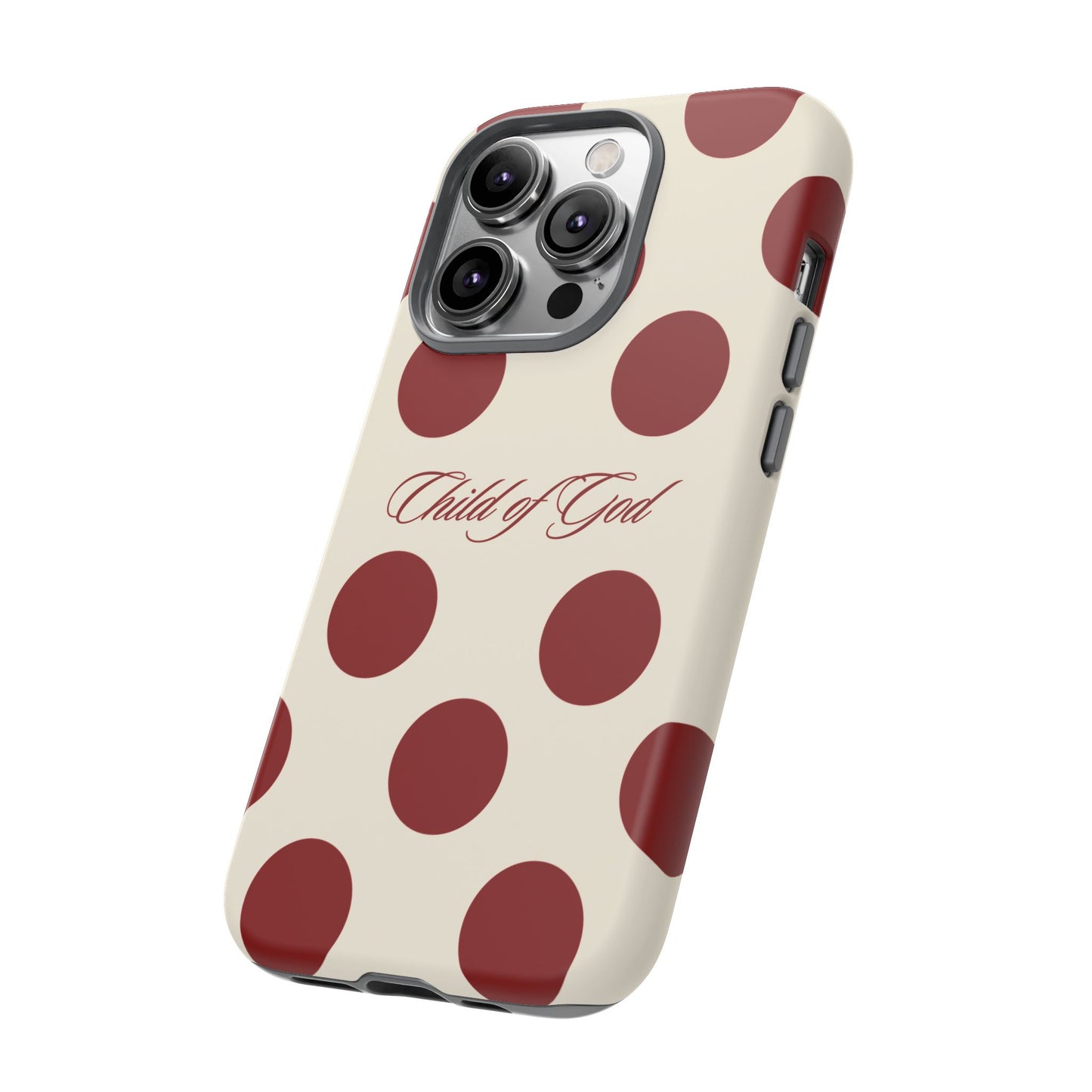 Child of God Red and Créame Phone Case