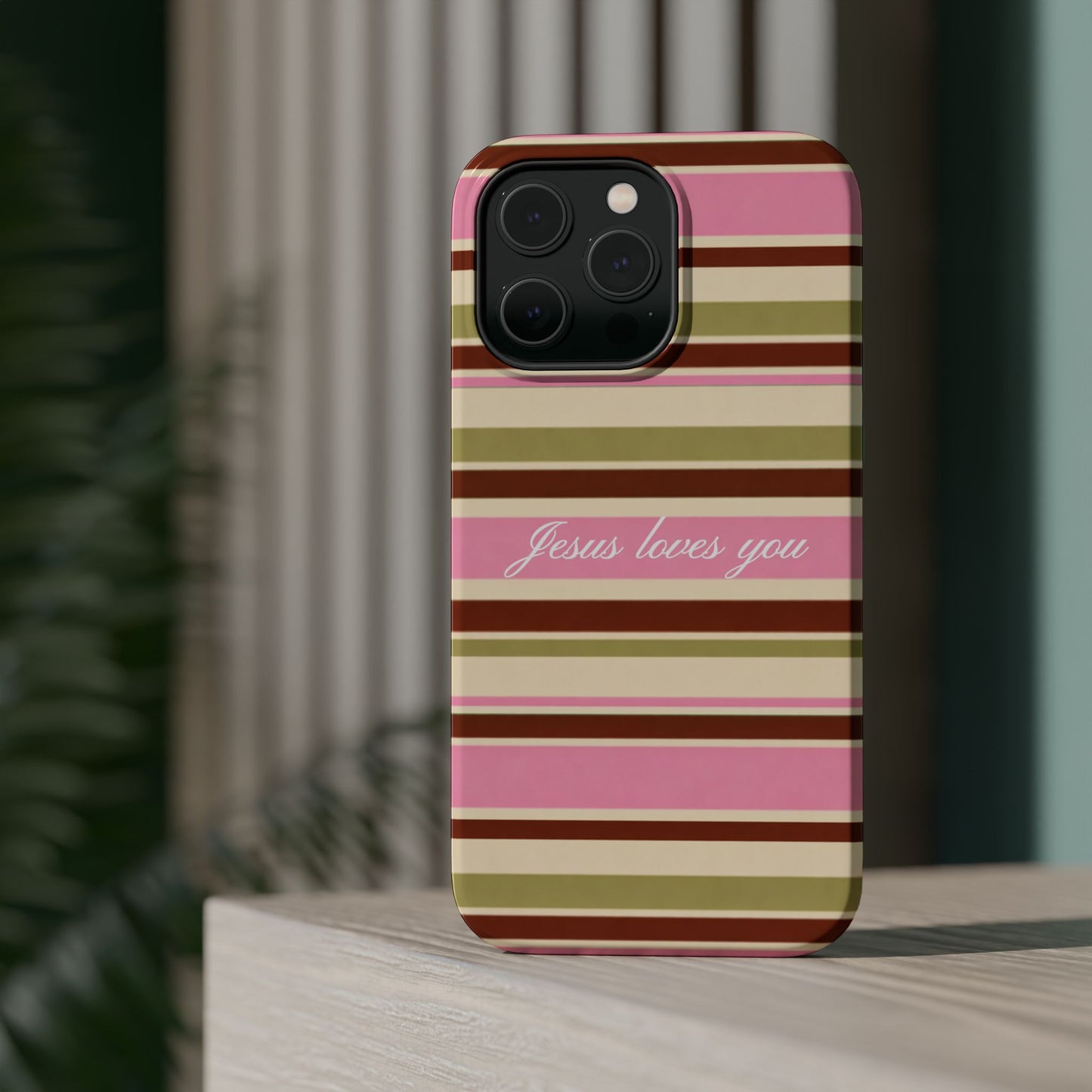 Jesus Loves You Neapolitan MagSafe Phone Case