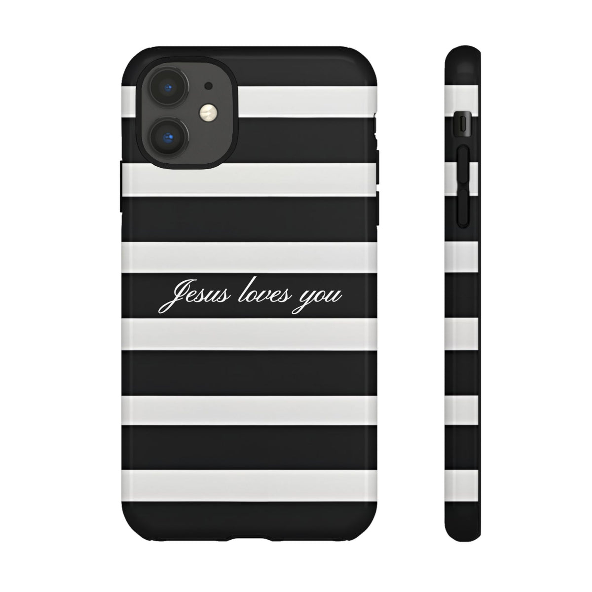 Jesus loves you Stripe Phone Case