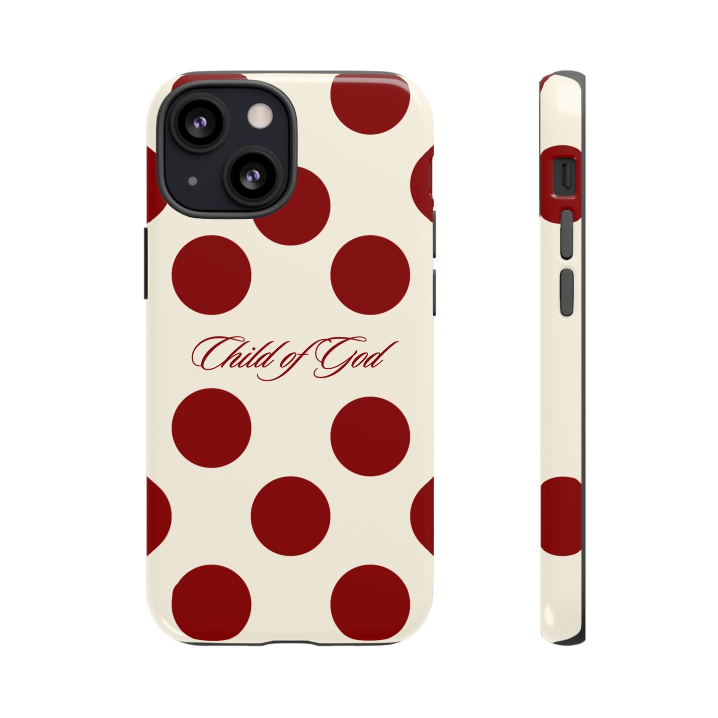 Child of God Red and Créame Phone Case