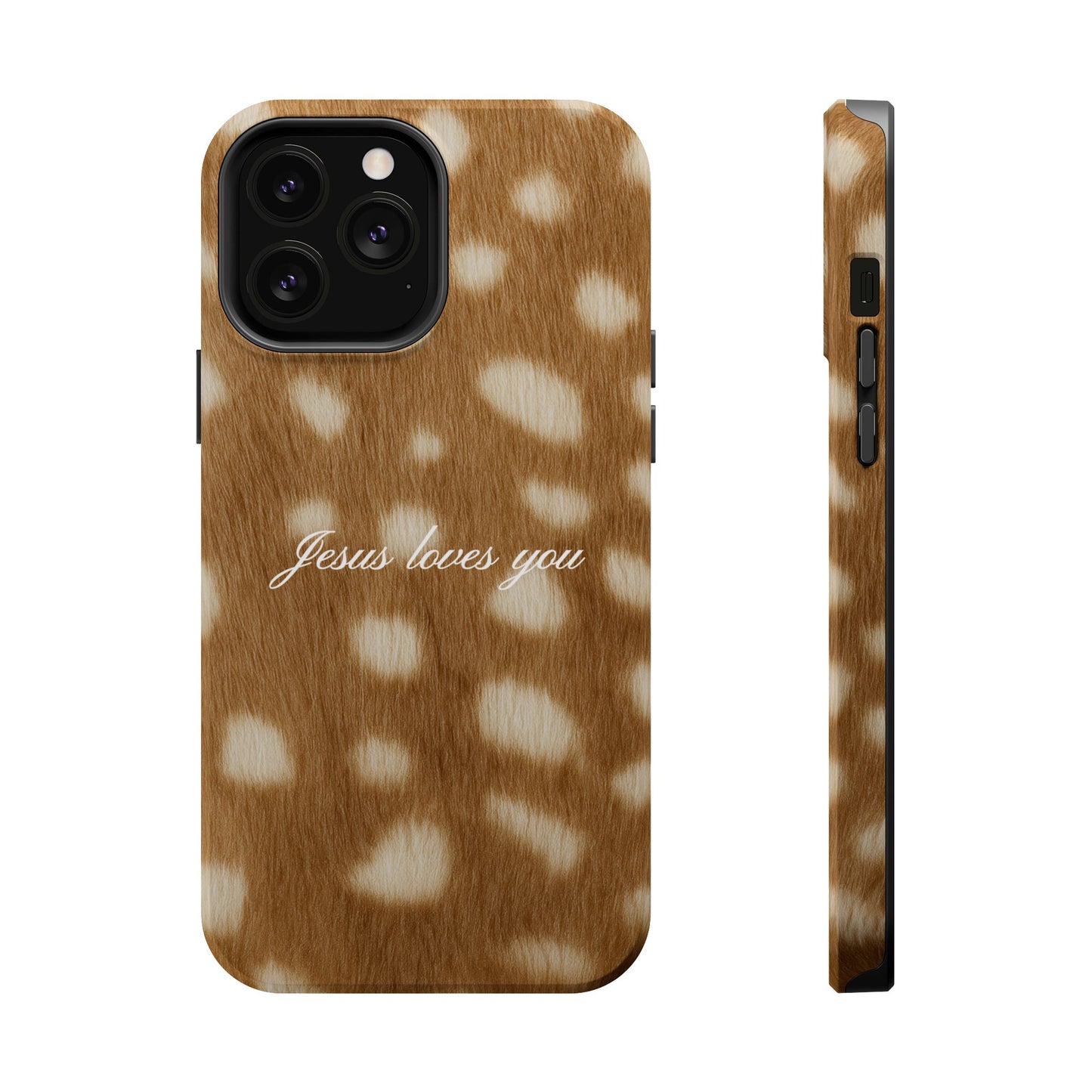 Jesus loves you Fawn MagSafe Phone Case