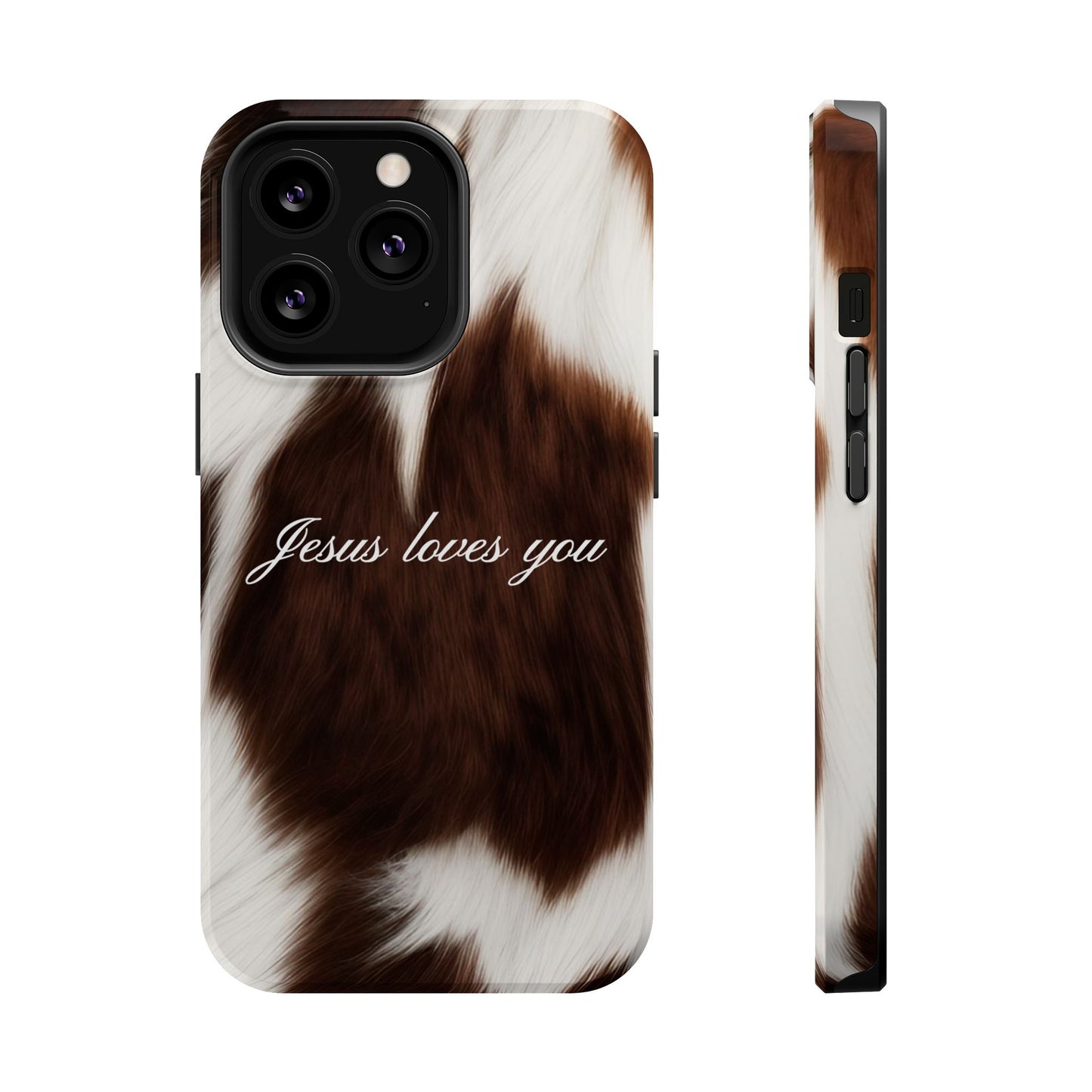 Jesus loves you Cow MagSafe Phone Case
