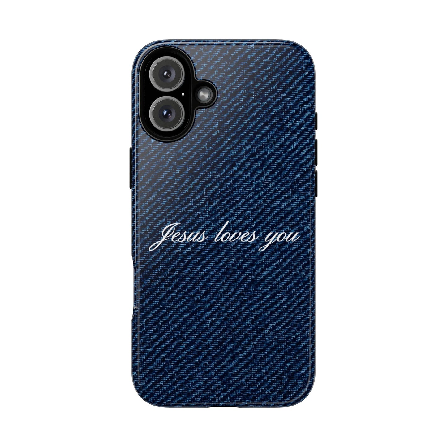 Jesus loves you Dark Denim Phone Case