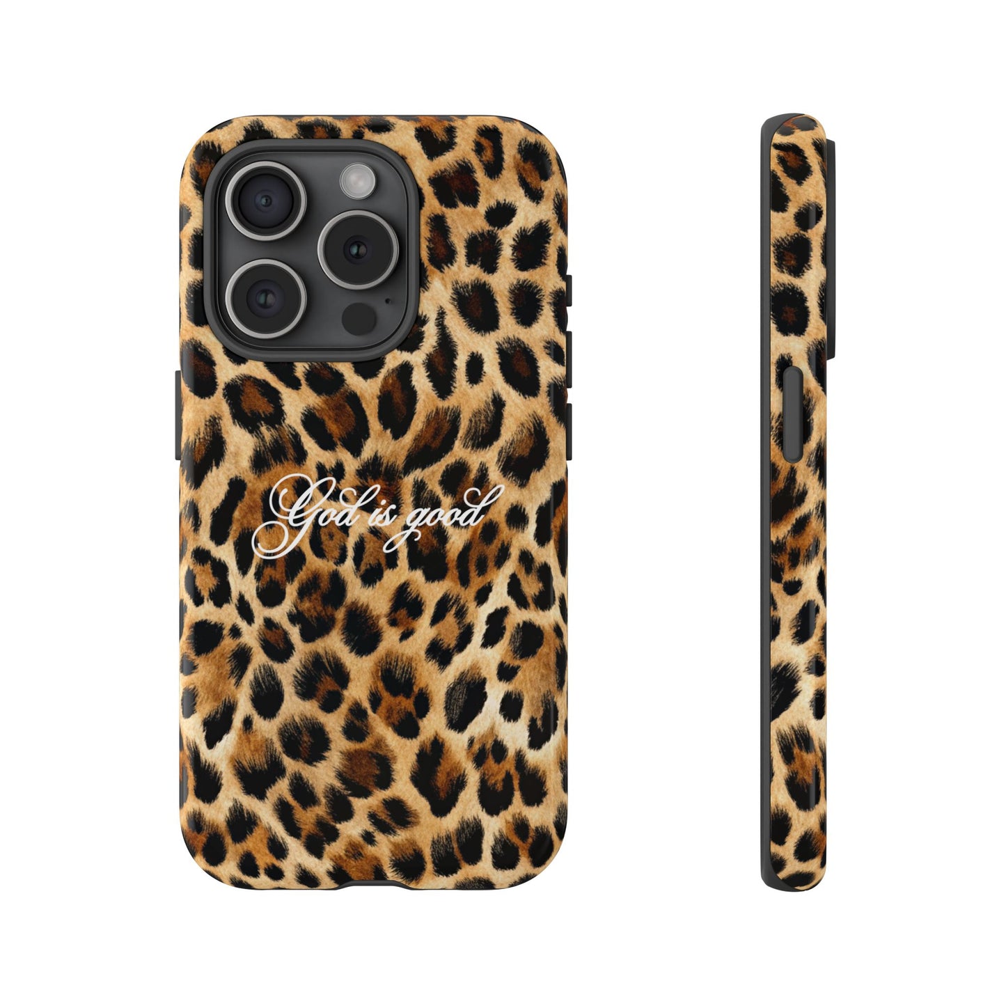 God is good Leopard Phone Case