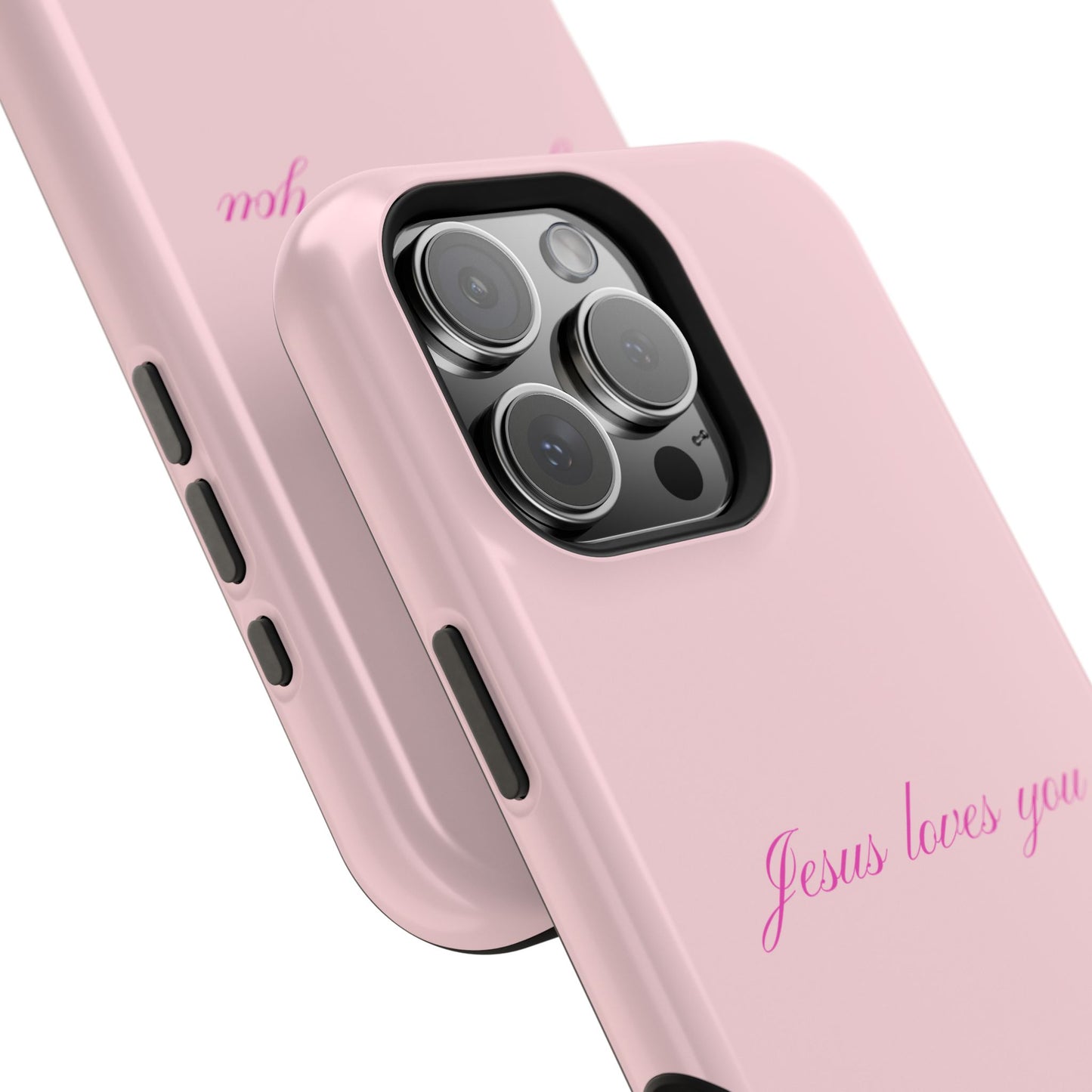Jesus loves you Baby Pink Phone Case MagSafe
