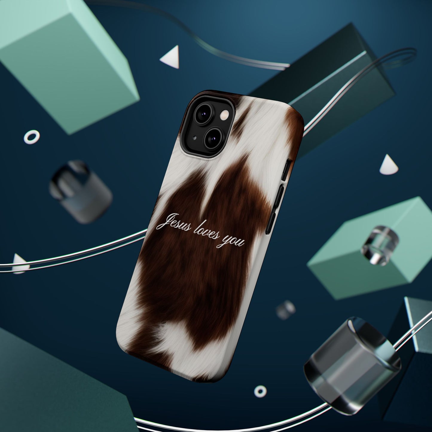 Jesus loves you Cow MagSafe Phone Case