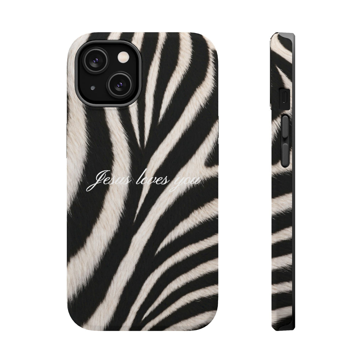 Jesus loves you Zebra MagSafe Phone Case