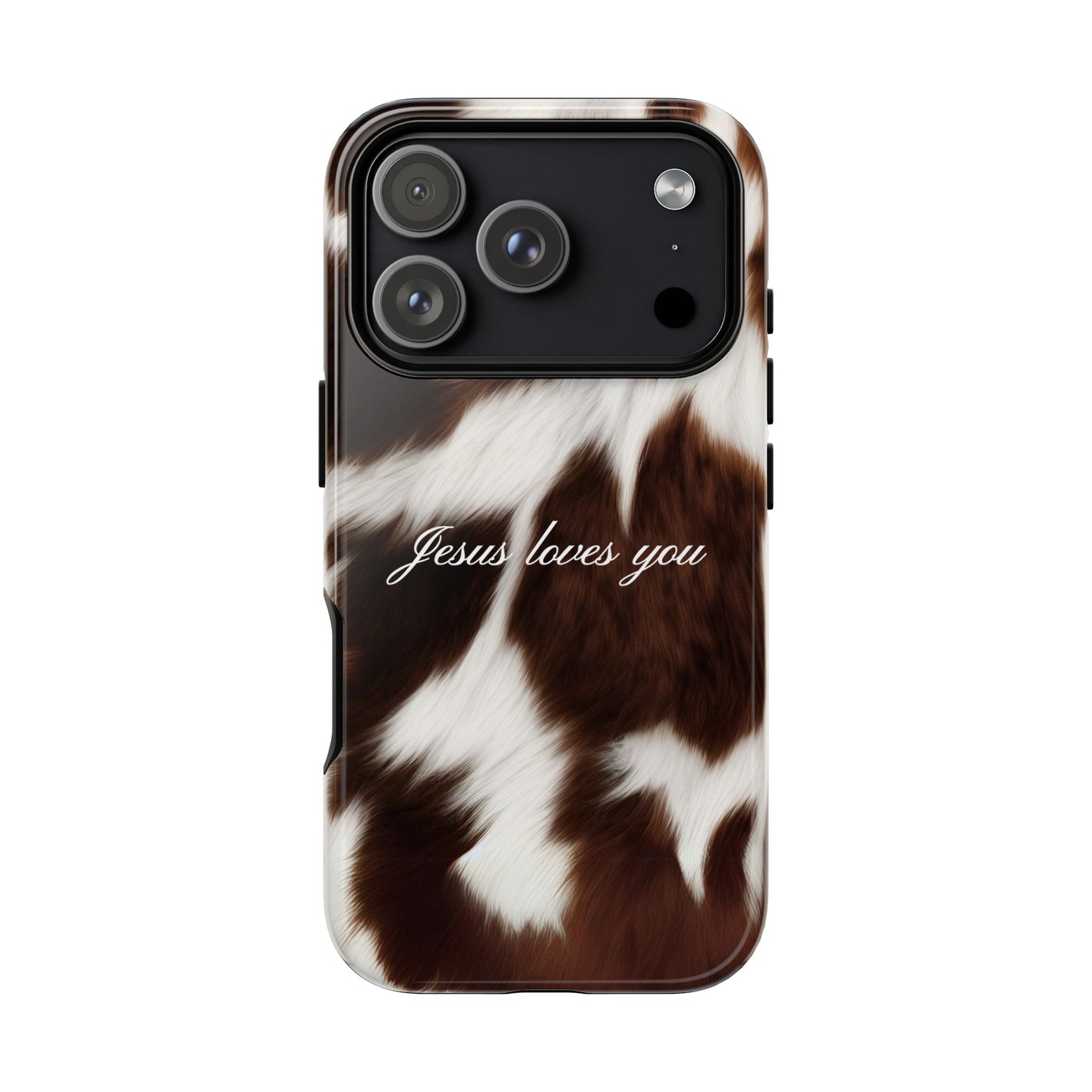 Jesus loves you Cow Phone Case