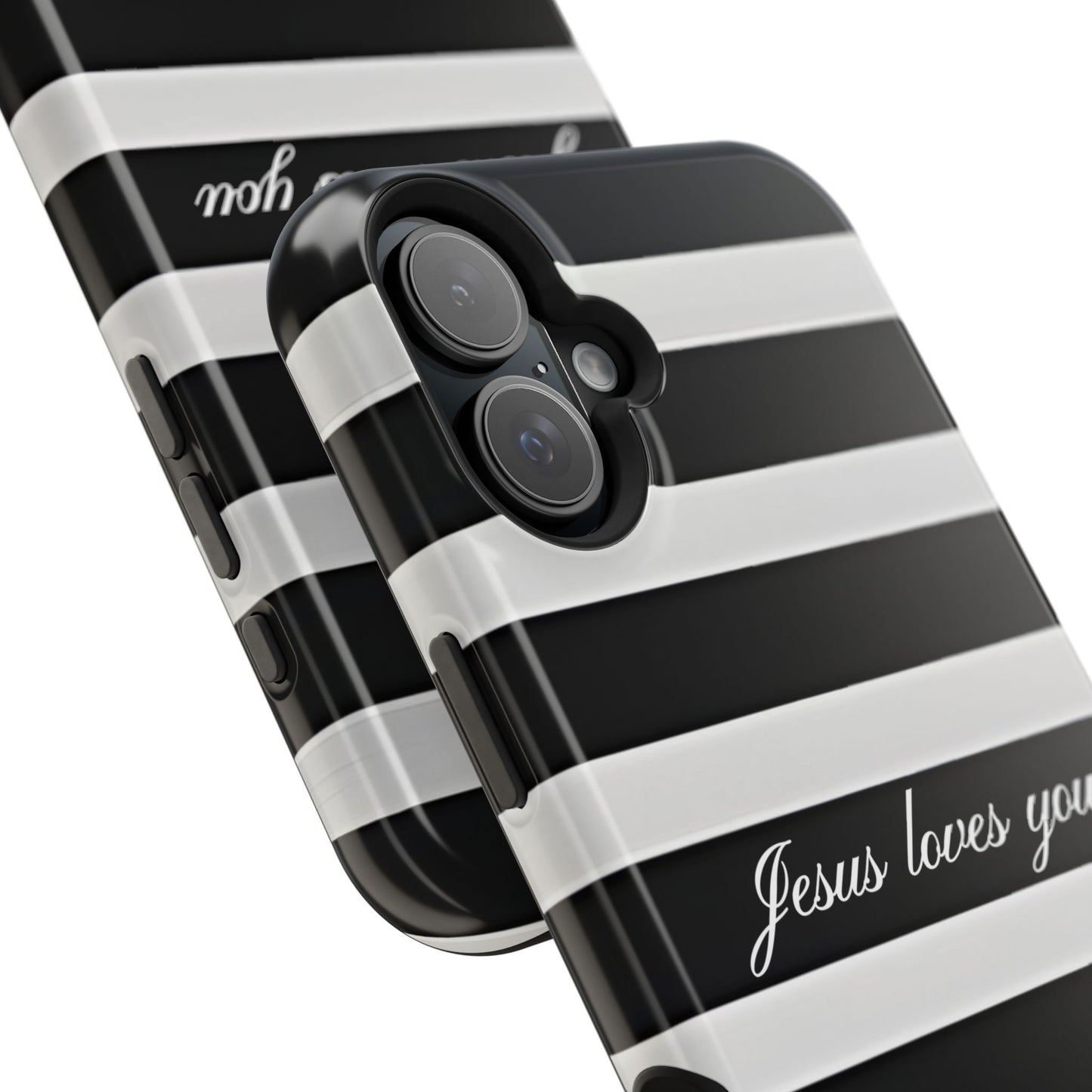 Jesus loves you Striped MagSafe Phone Case