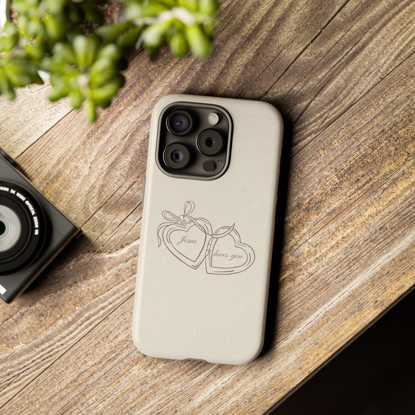 Jesus loves you Locket Phone Case