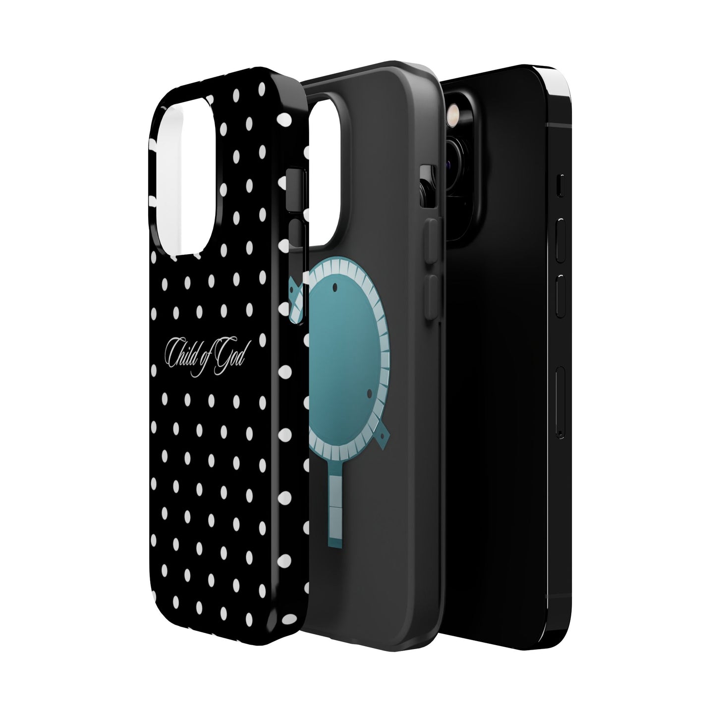 Child of God Black Polka Dot MagSafe Phone Case