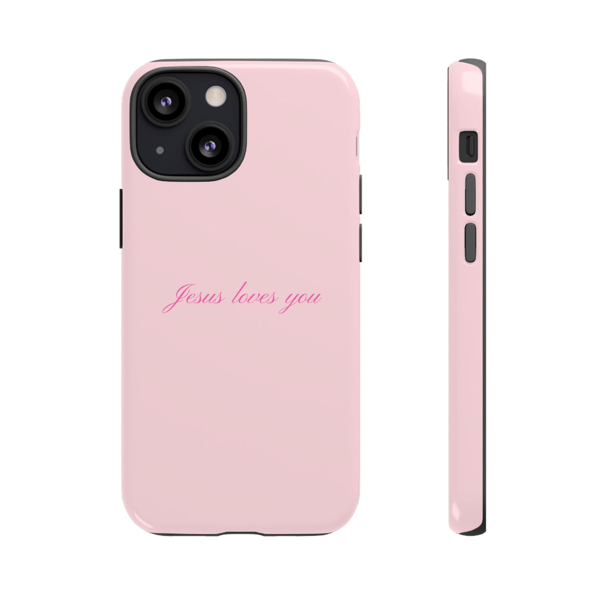 Jesus loves you Baby Pink Phone Case