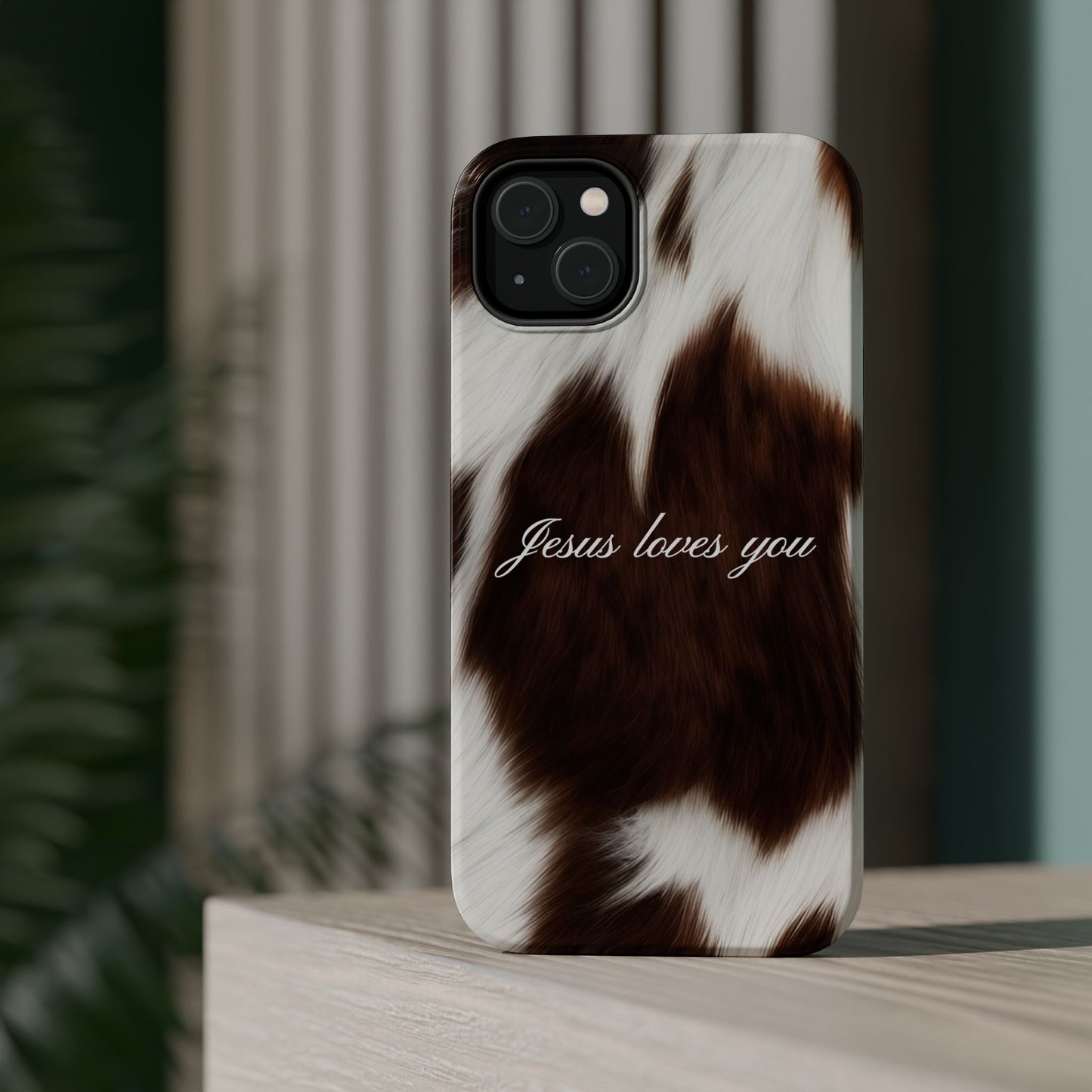 Jesus loves you Cow MagSafe Phone Case