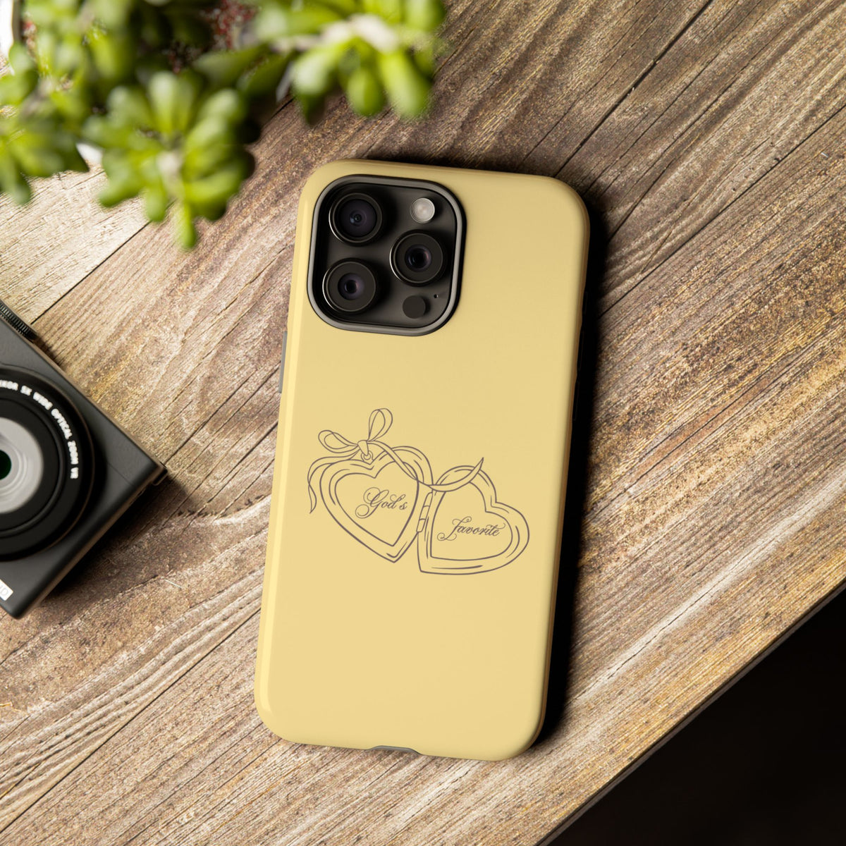 God’s favorite Butter Yellow Locket Phone Case