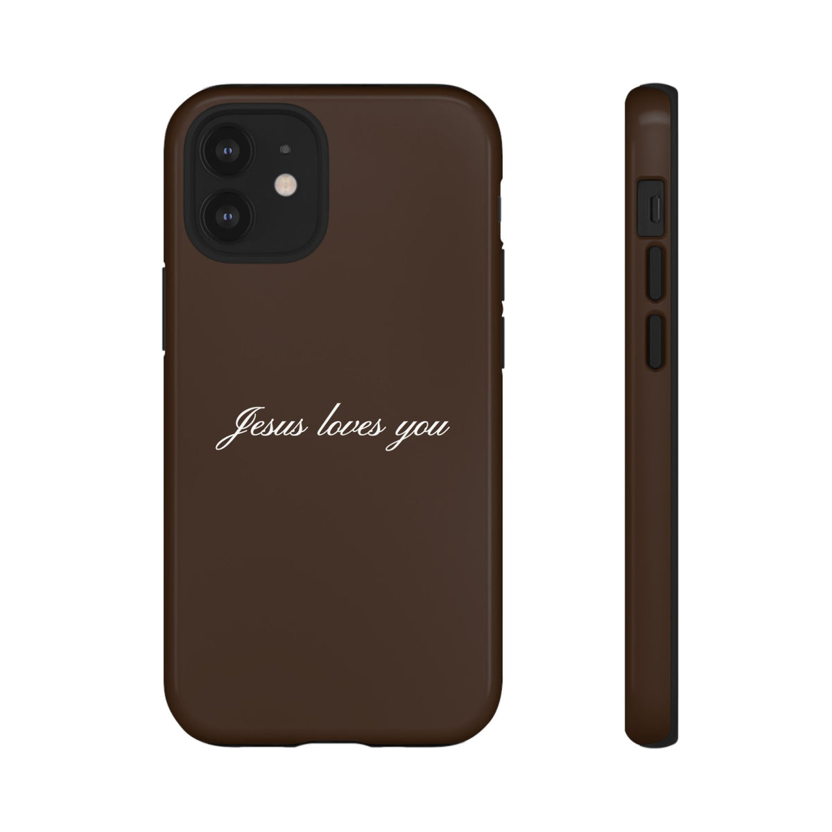 Jesus loves you Espresso Phone Case